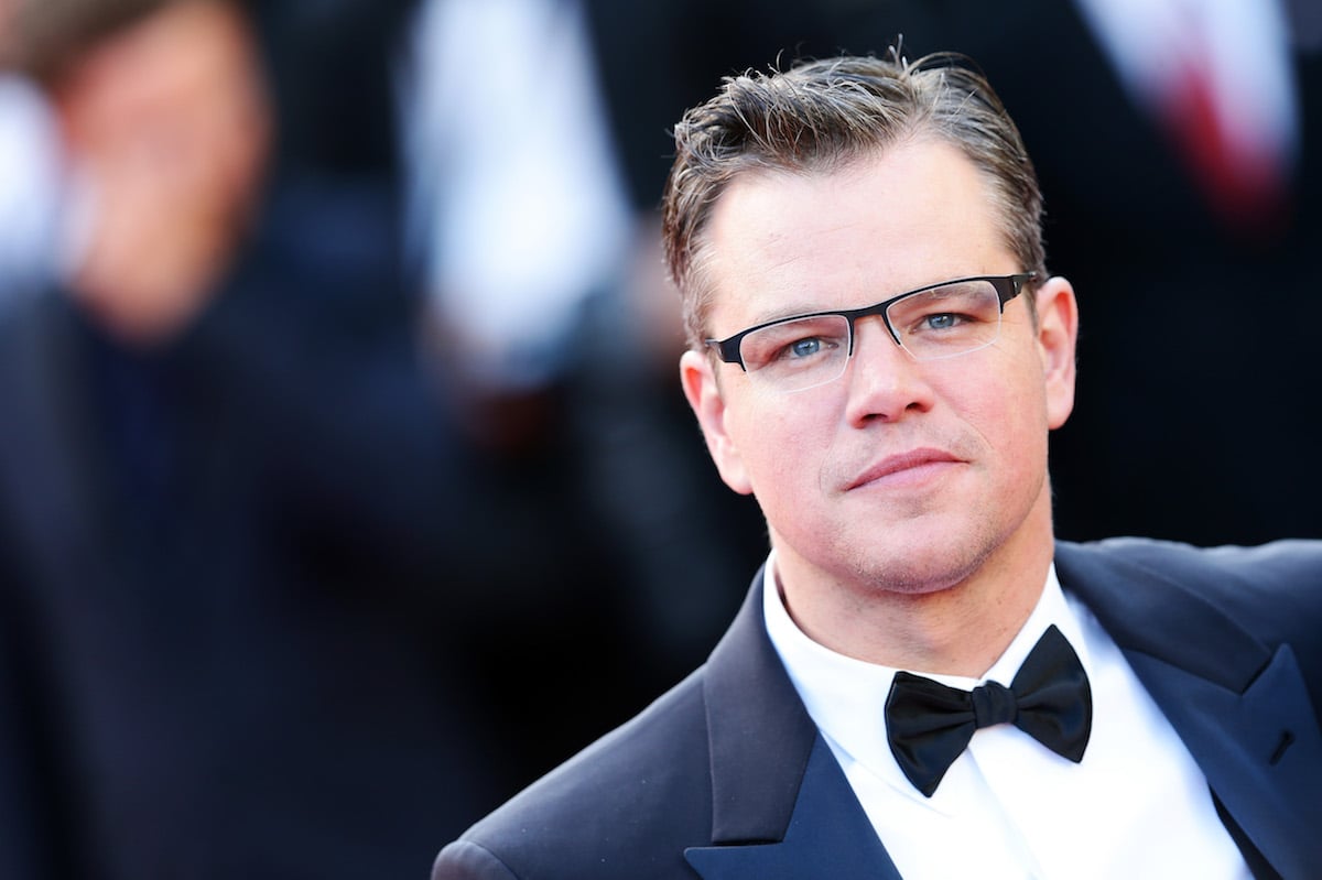 Matt Damon attends a premiere in France.