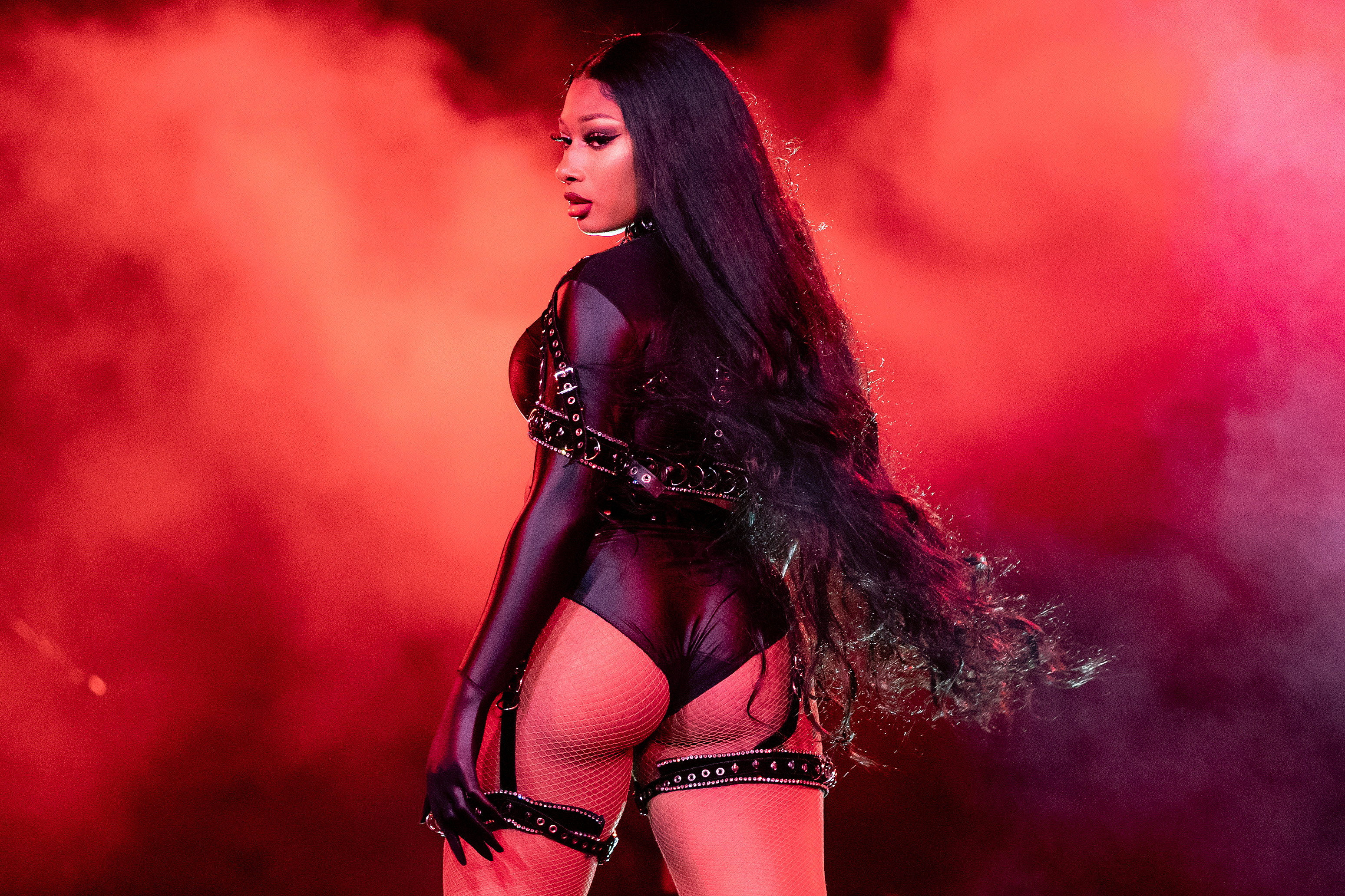 Megan Thee Stallion performs onstage during Day 2 of "Red Rocks Unpaused" 3-Day Music Festival presented by Visible at Red Rocks Amphitheatre on September 02, 2020 in Morrison, Colorado.