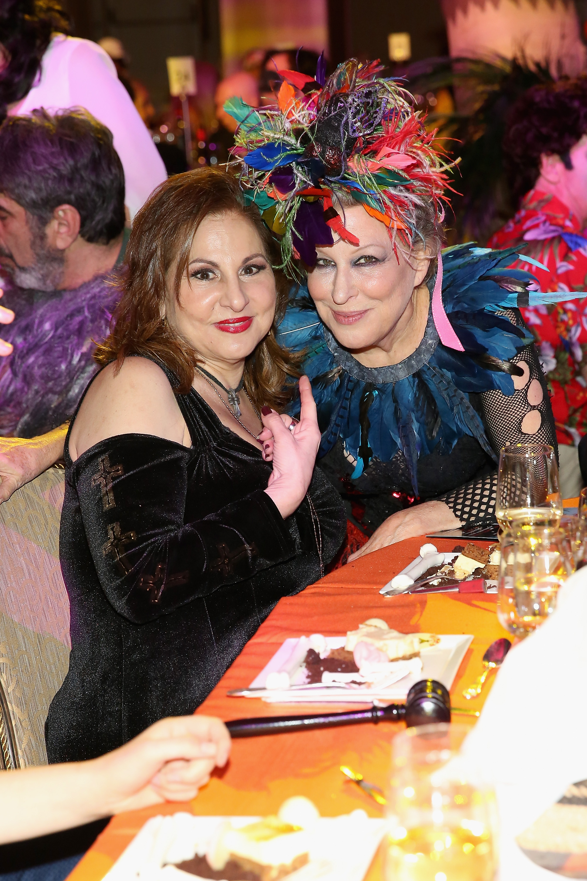 Kathy Najimy and Bette Midler attend Bette Midler's annual Hulaween Party celebrating New York Restoration Project's 20th anniversary