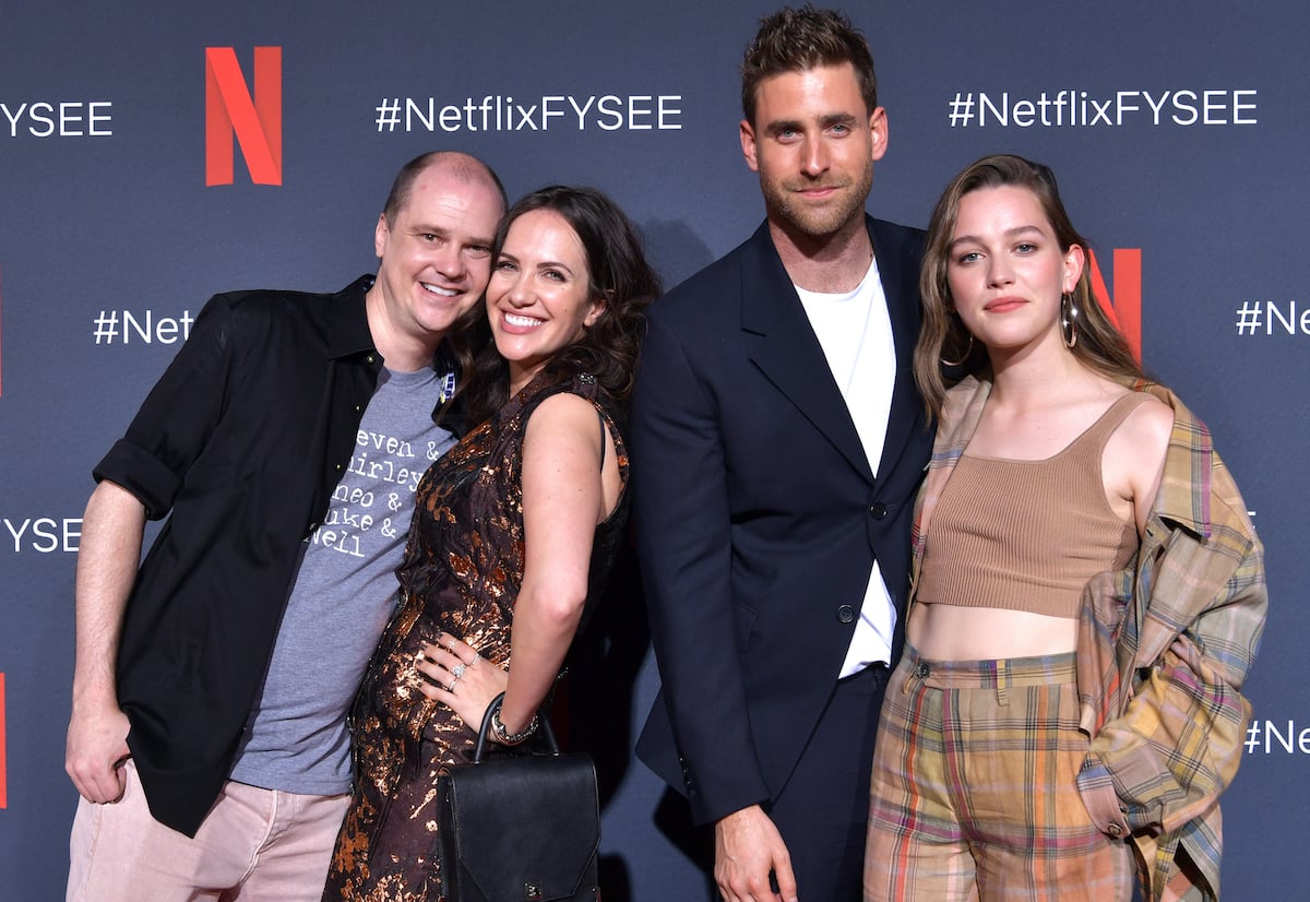 Mike Flanagan, Kate Siegel, Oliver Jackson-Cohen, and Victoria Pedretti | Emma McIntyre/Getty Images for Netflix