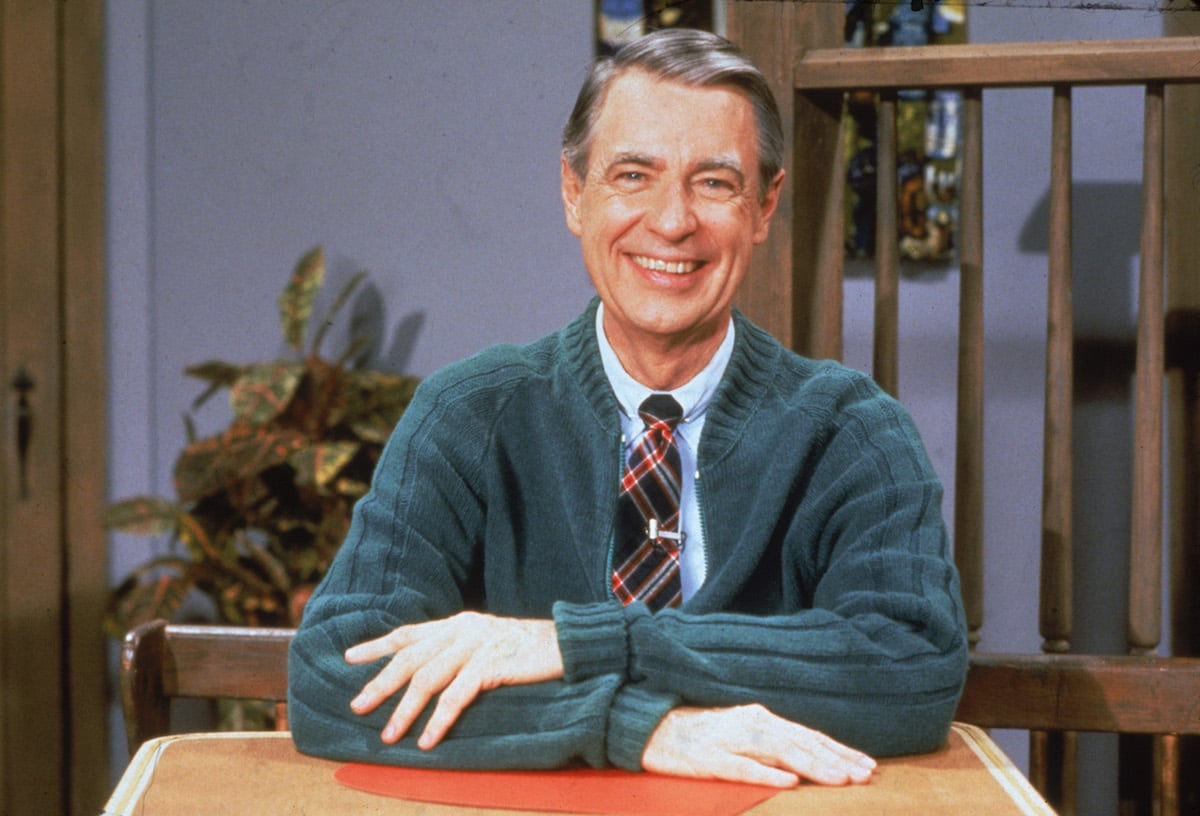 Portrait of American educator and television personality Fred Rogers (1928 - 2003) of the television series 'Mister Rogers' Neighborhood,' circa 1980s.
