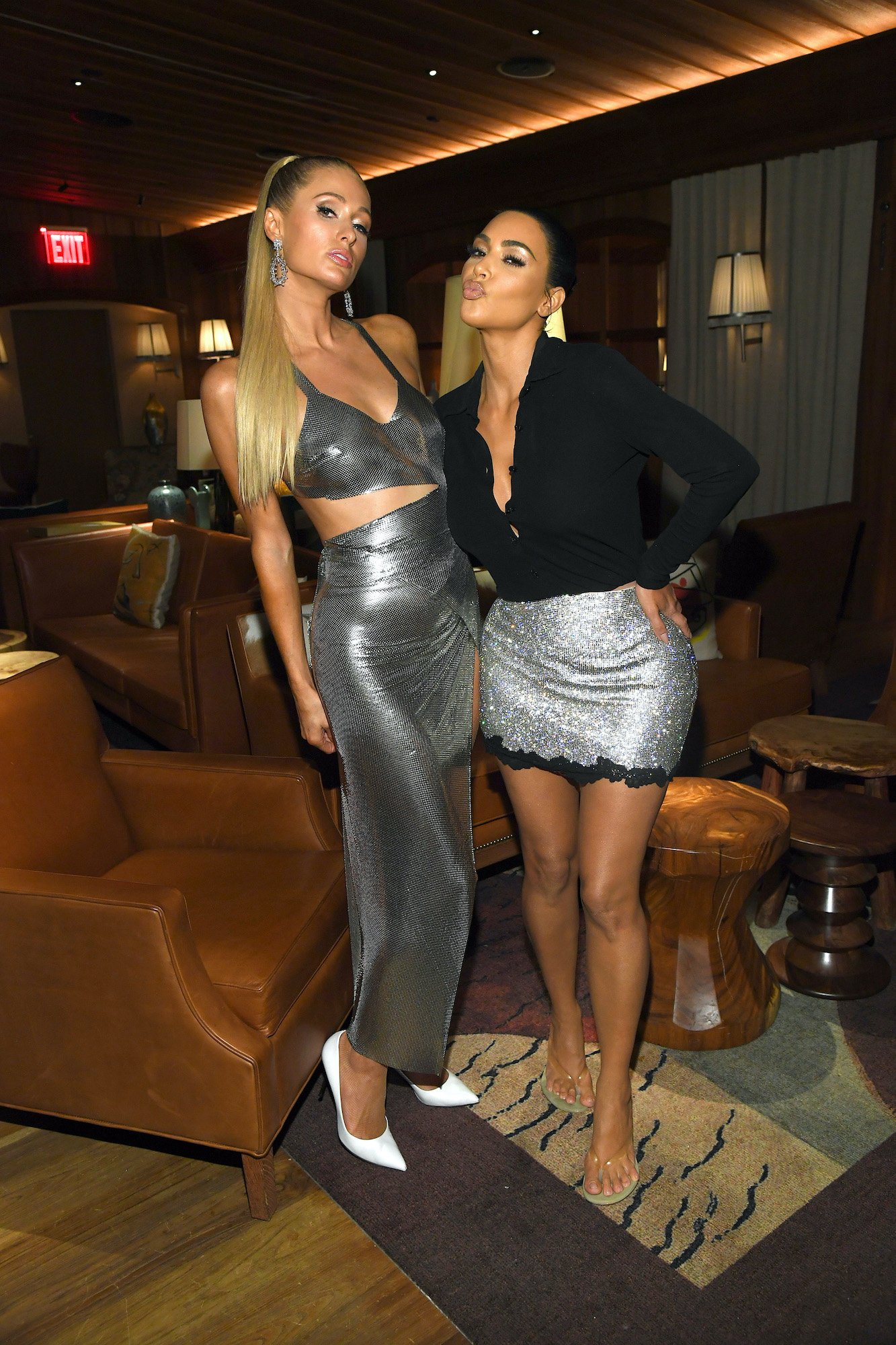Kim Kardashian West and Paris Hilton are bringing back the velour tracksuit