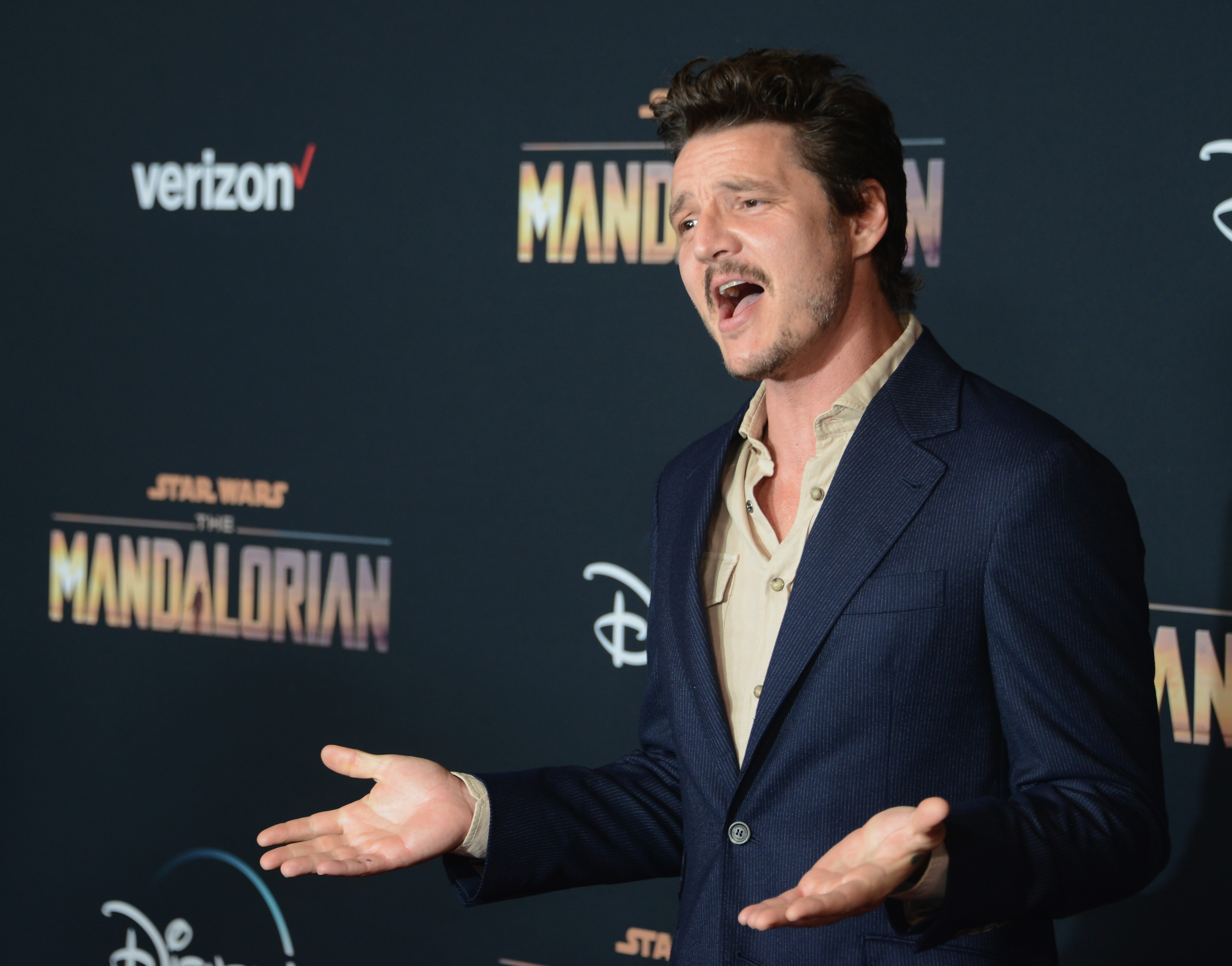 Pedro Pascal arrives for the premiere of Disney+'s 'The Mandalorian' 