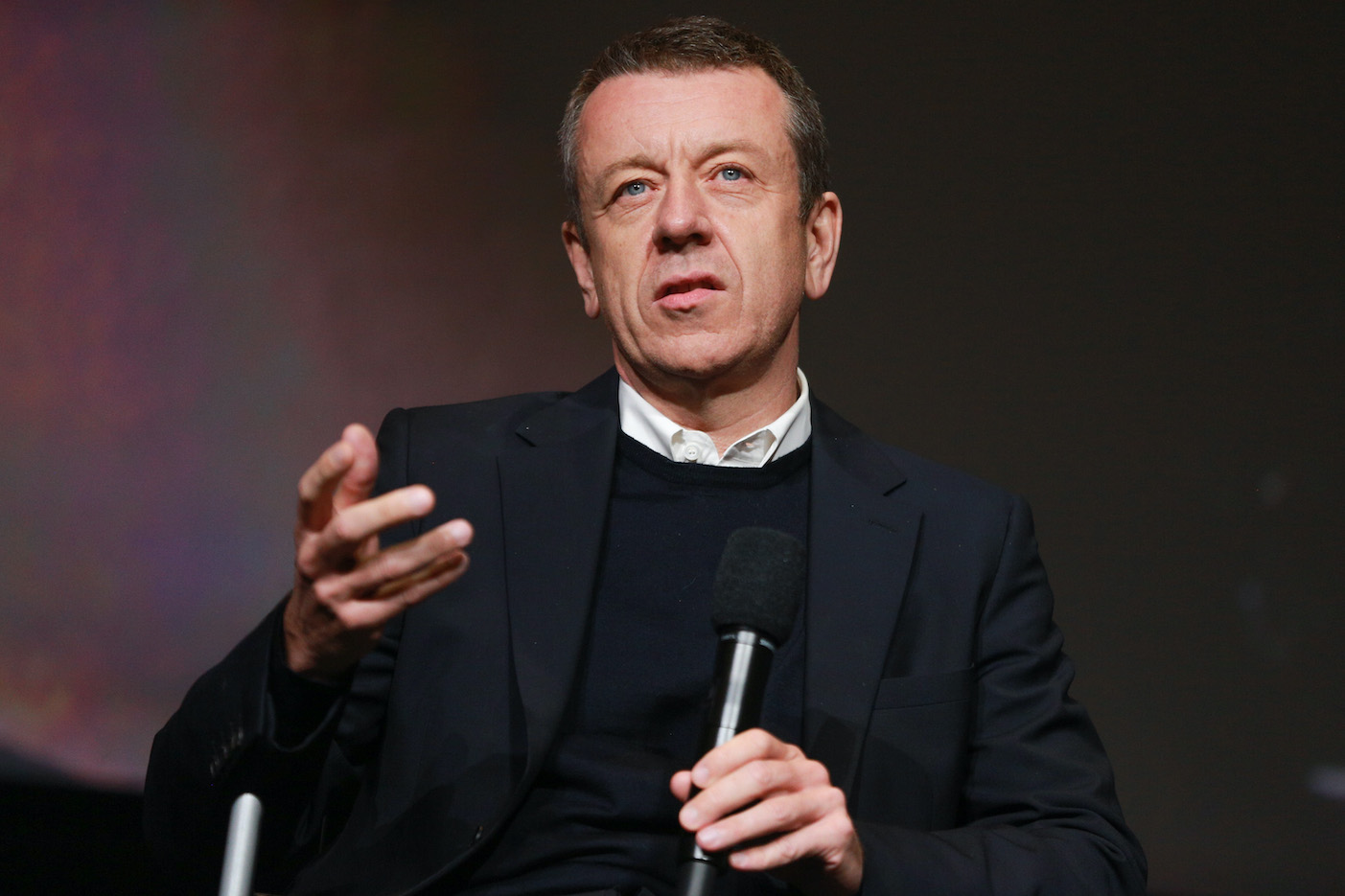 Peter Morgan speaks during the For Your Consideration event for 'The Crown'