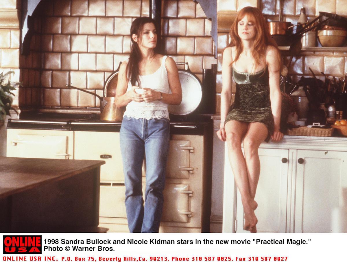 Sandra Bullock and Nichole Kidman star in the new movie "Practical Magic"