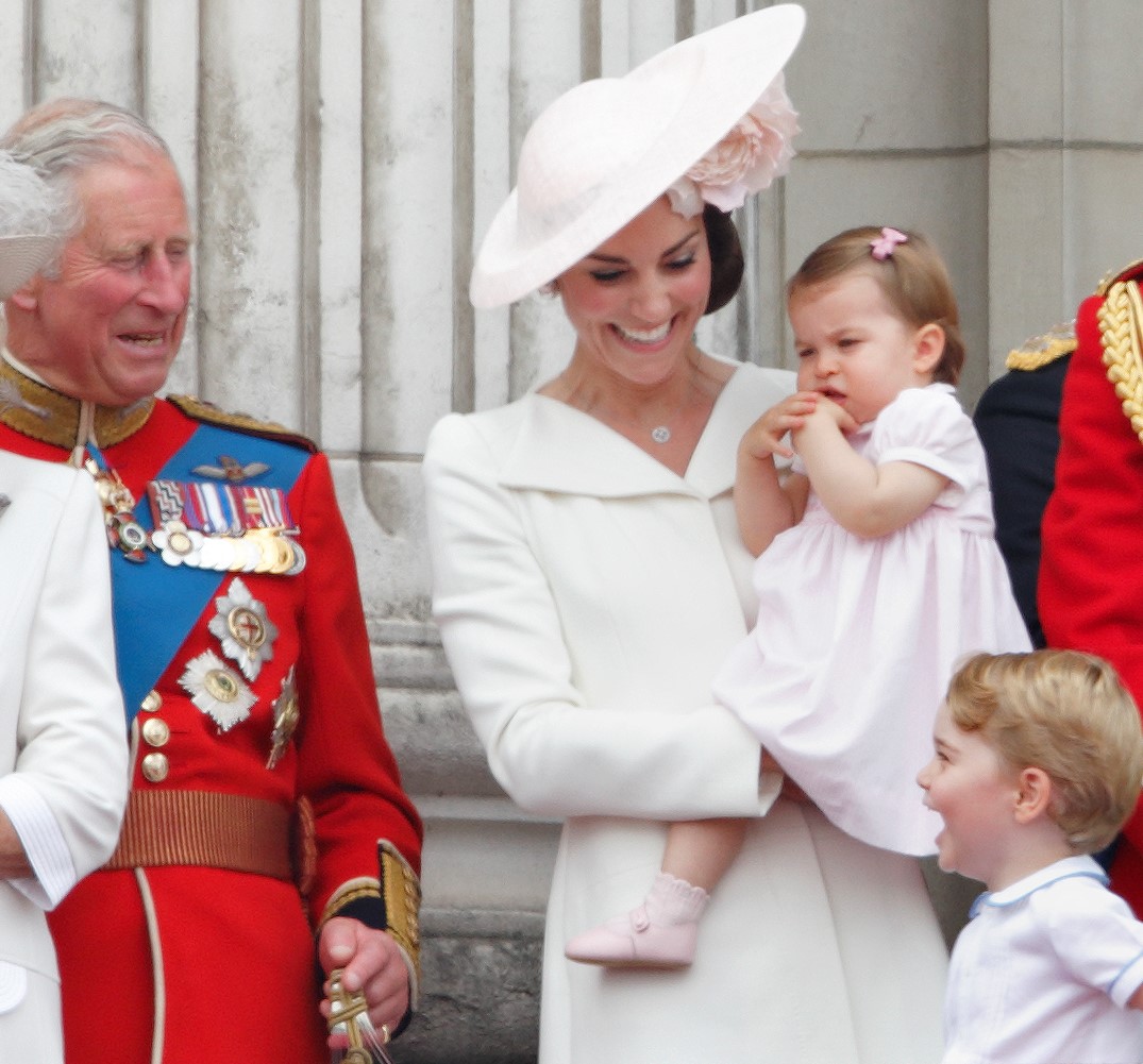 Prince Charles, Kate Middleton, Princess Charlotte, and Prince George