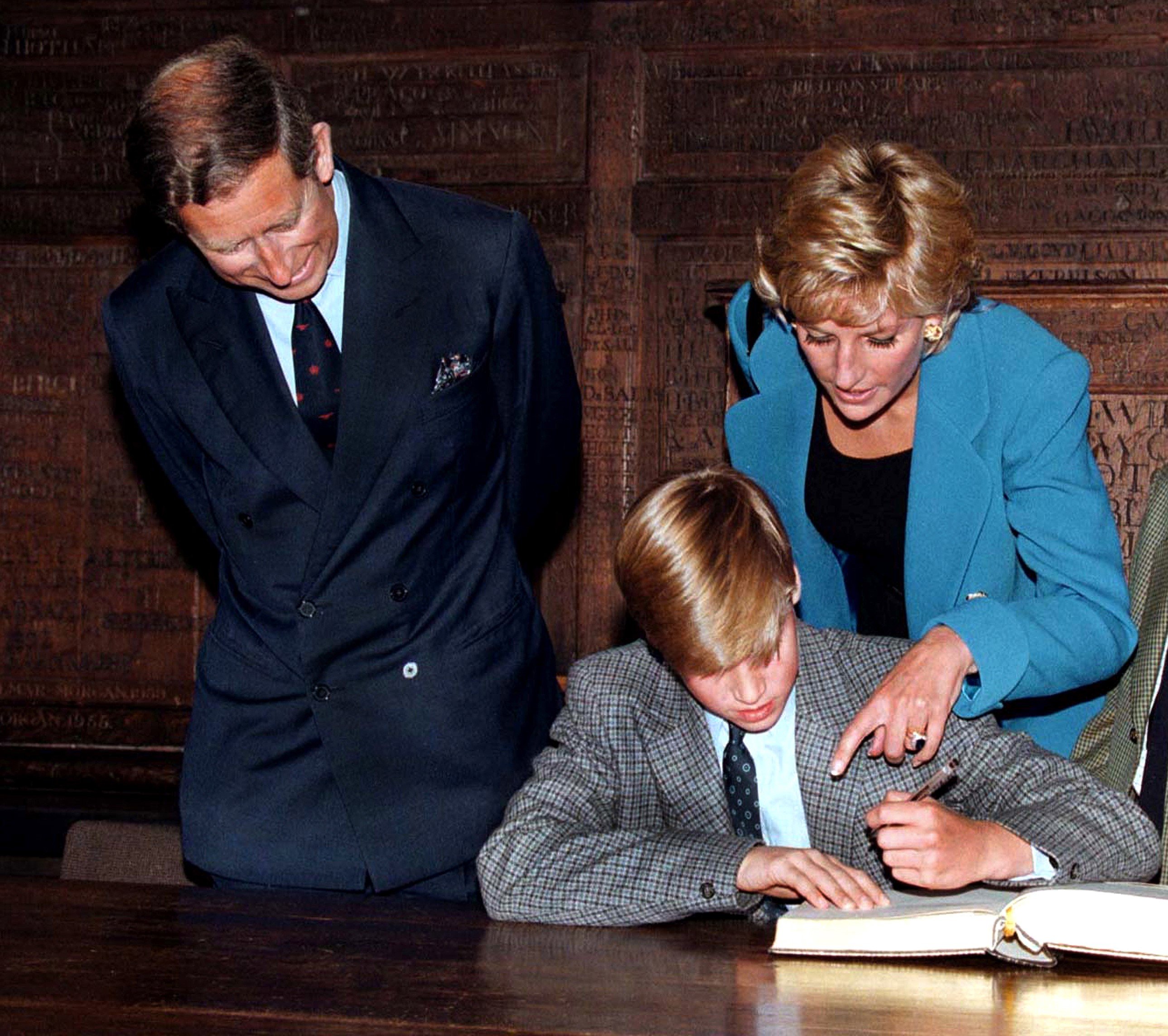 Prince Charles, Princess Diana, and Prince William