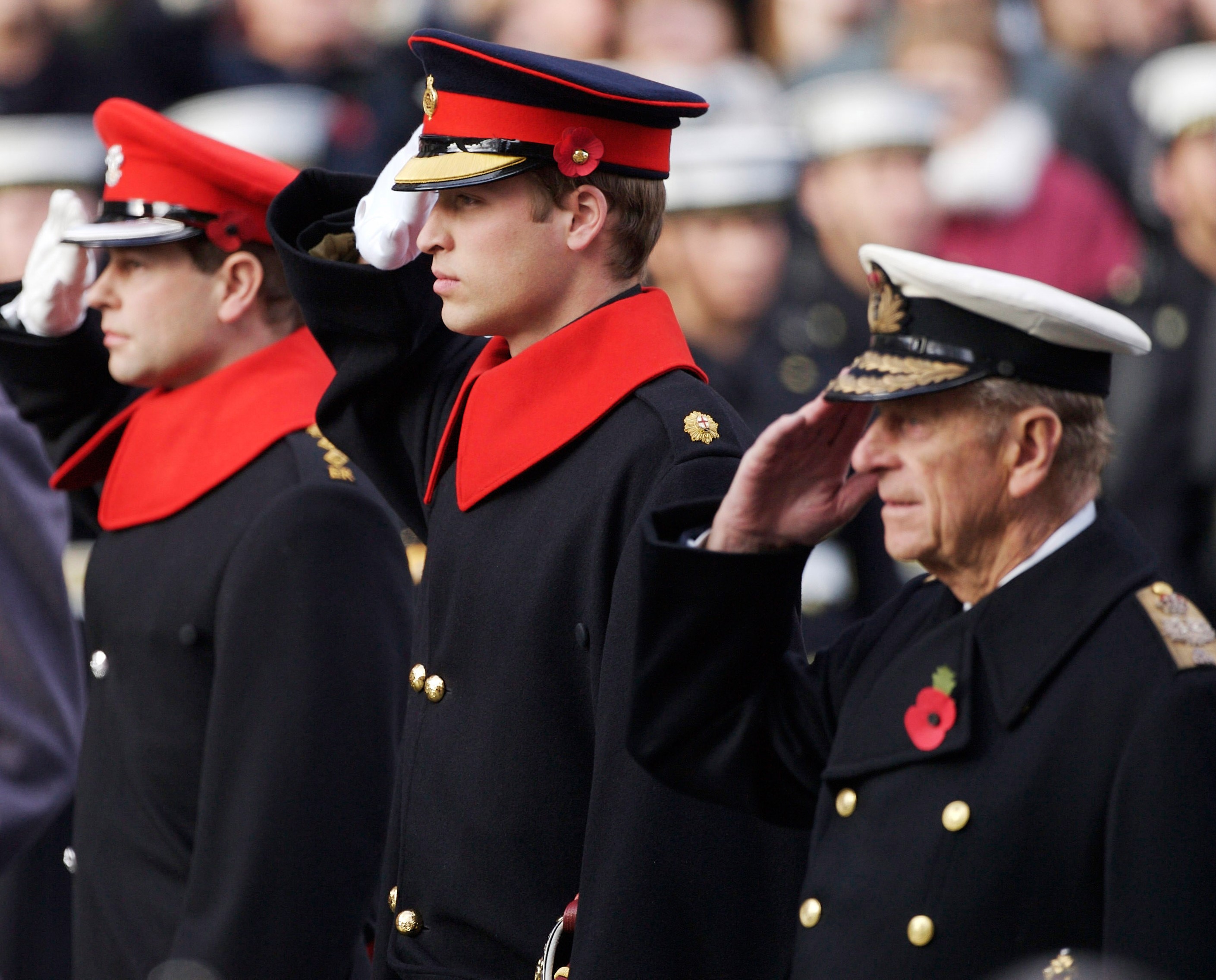 Prince Edward Earl of Wessex, Prince William and Prince Philip 