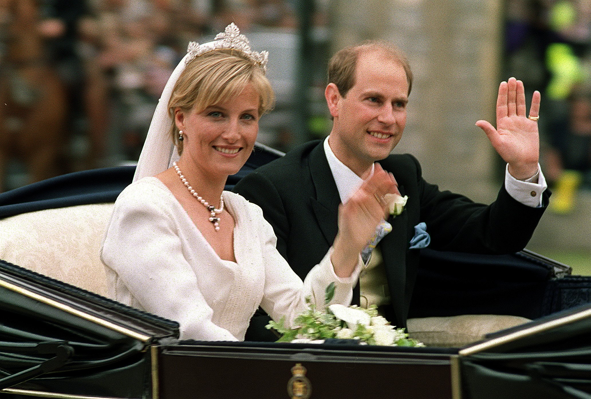 Prince Edward and Sophie Rhys-Jones' wedding day