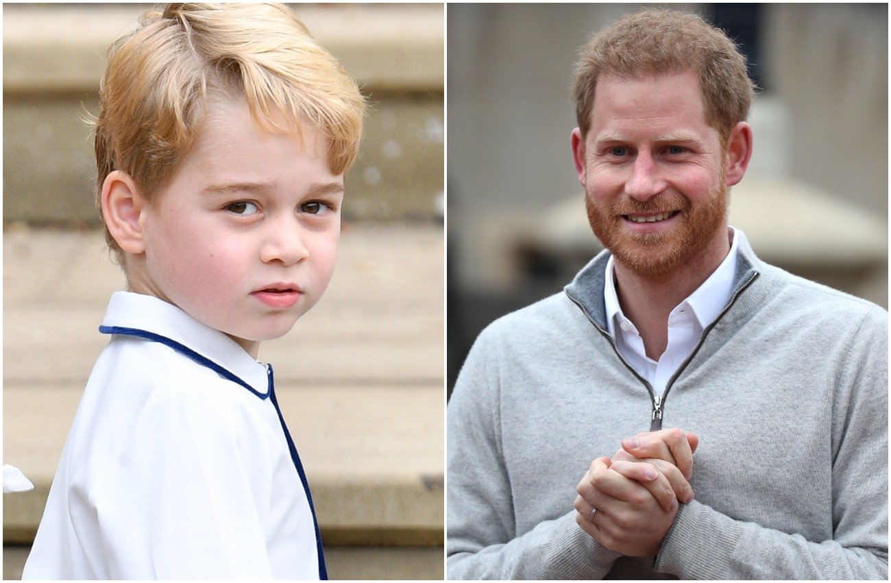 Prince George and Prince Harry