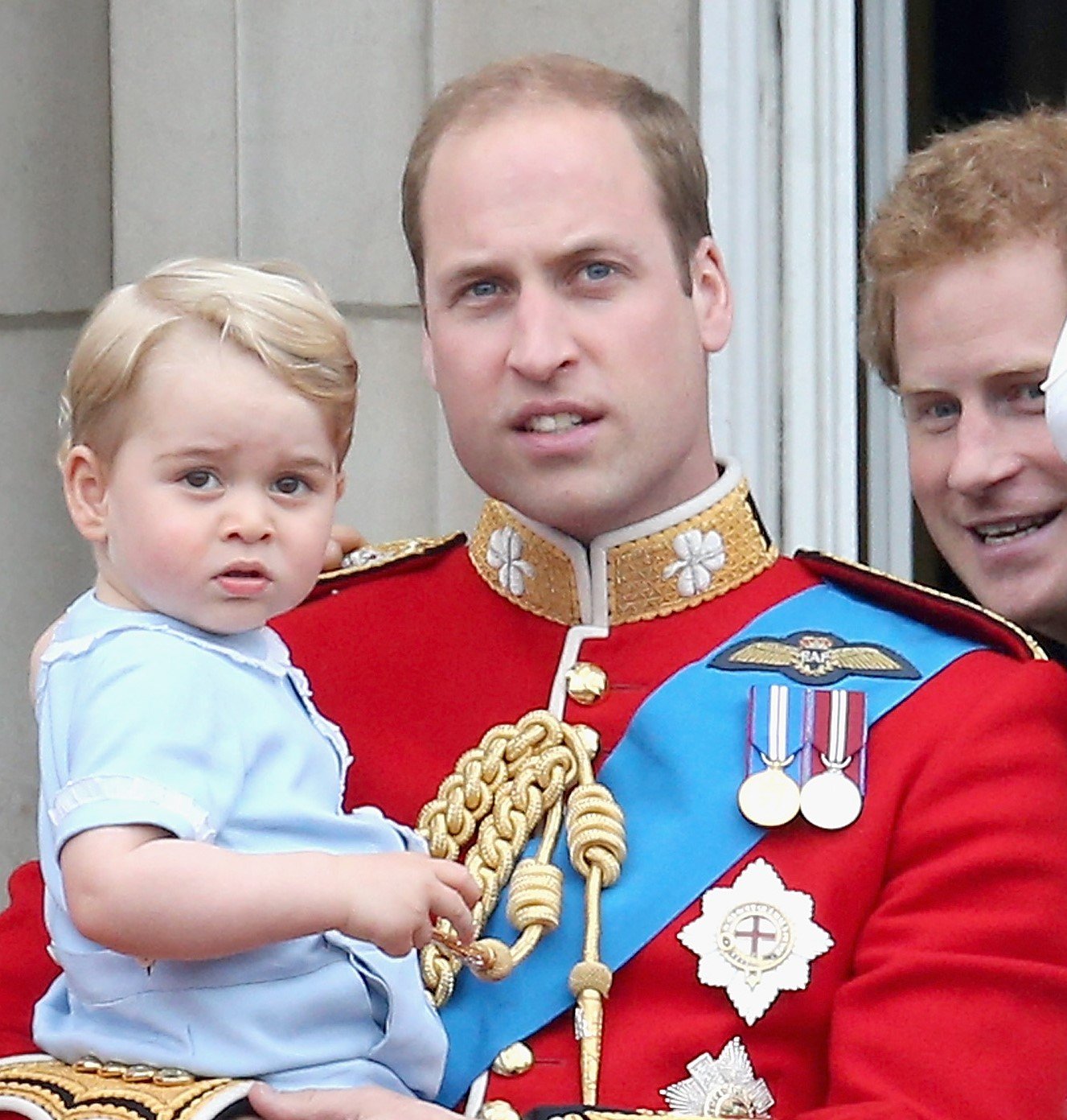 Prince George, Prince William, and Prince Harry