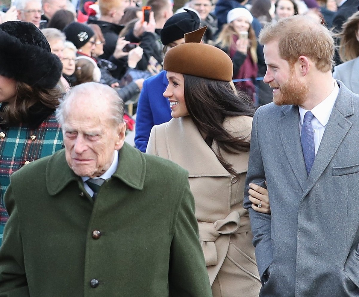 Prince Philip, Meghan Markle, and Prince Harry