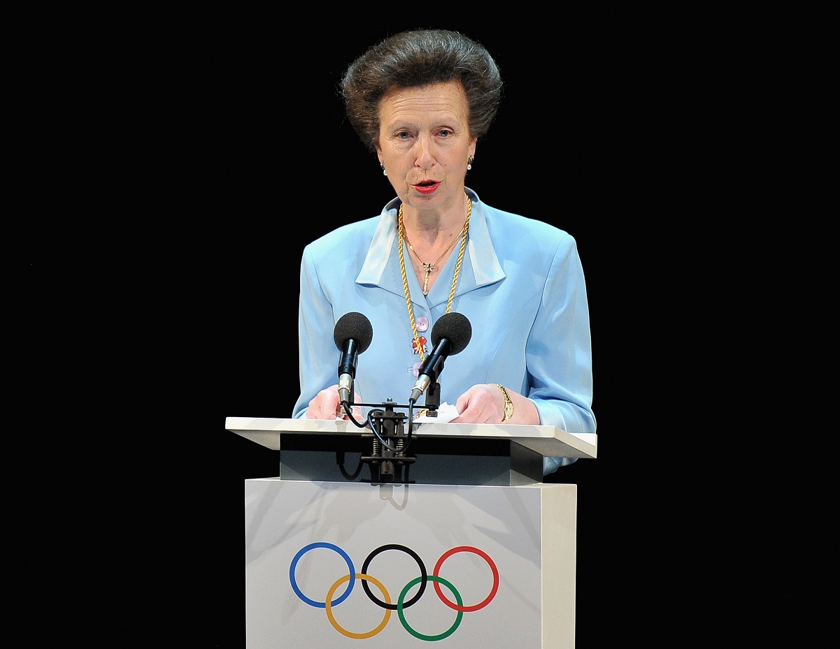 Princess Anne speaking during the Opening Ceremony of the 124th IOC Session