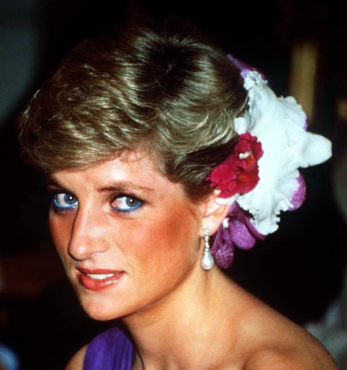 Rare Photos of Princess Diana With Long Hair