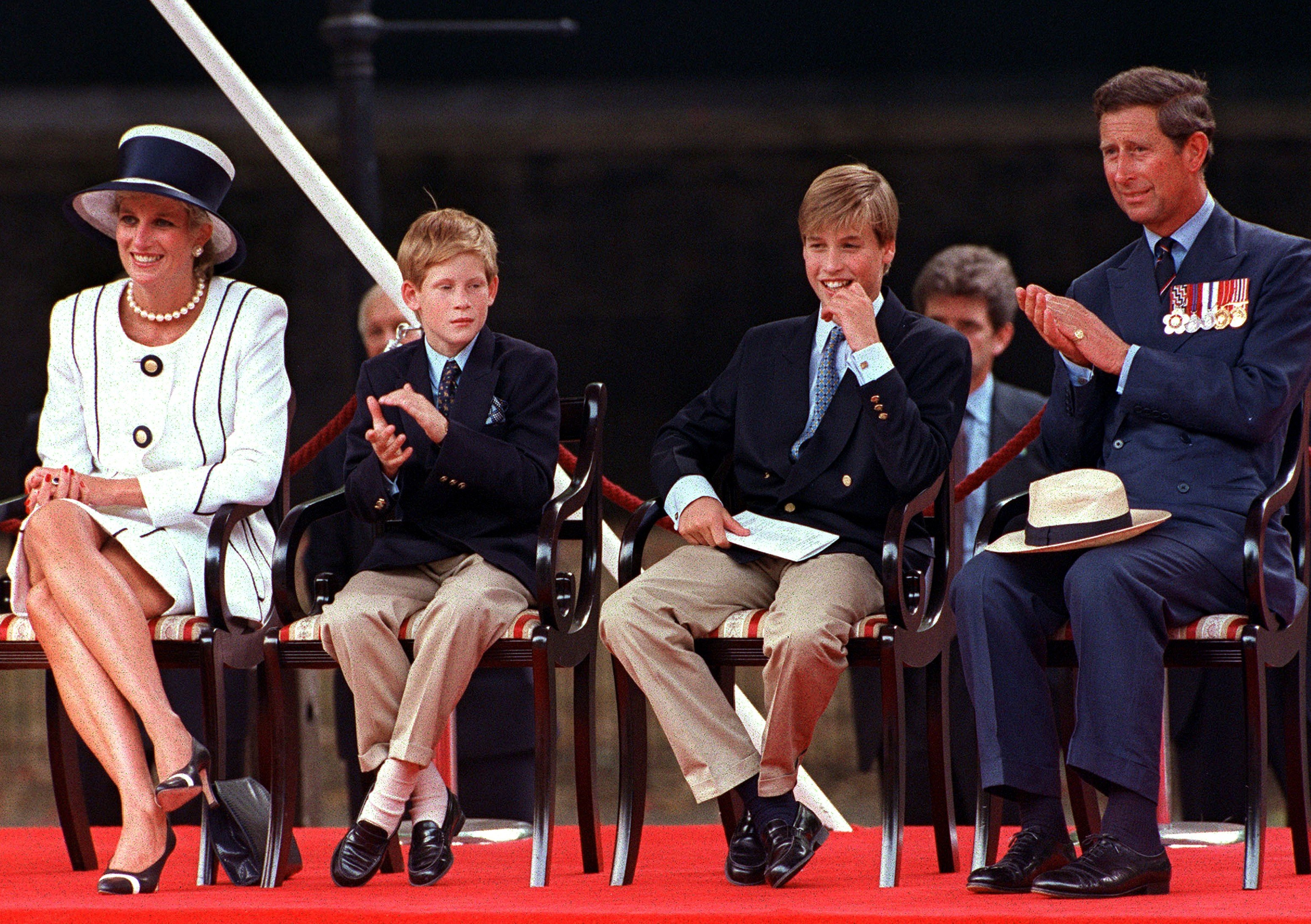  Princess Diana, Prince Harry, Prince William, and Prince Charles