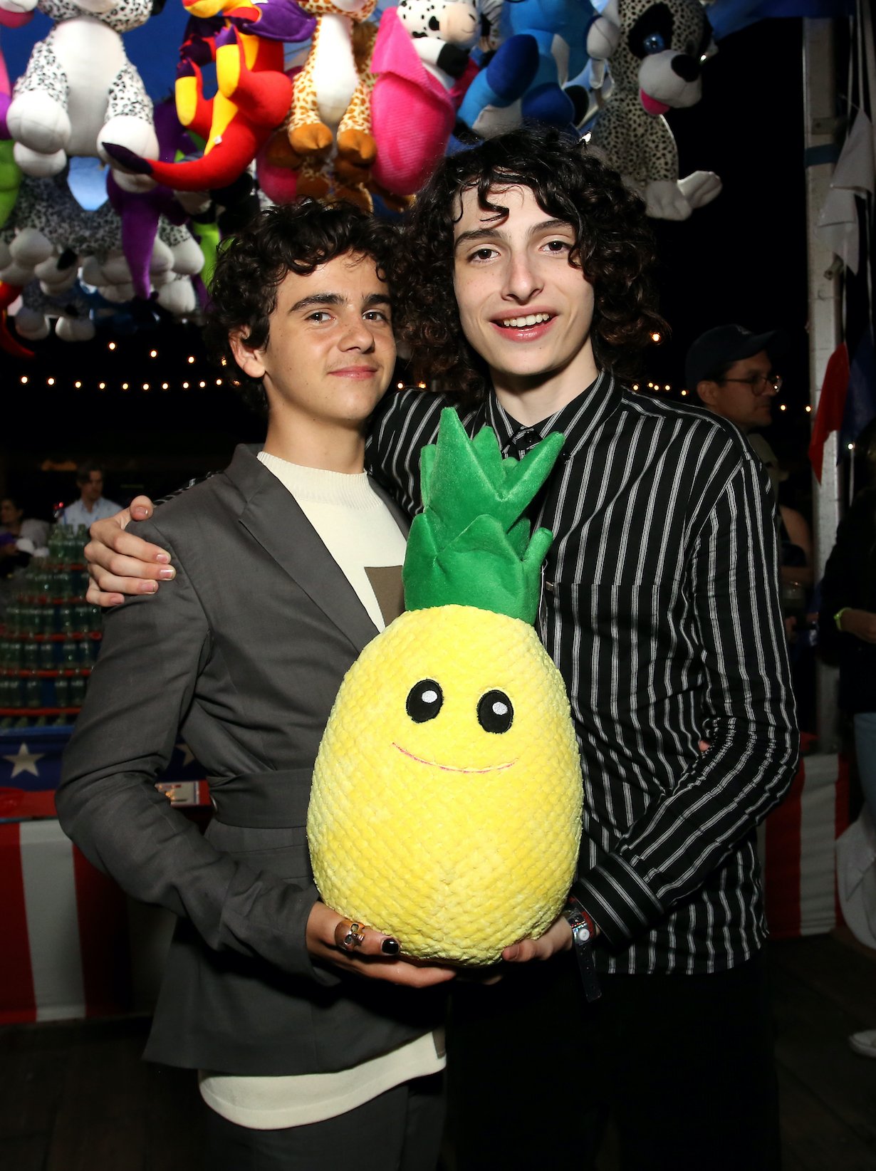 Jack Dylan Grazer and Finn Wolfhard attend the "Stranger Things" Season 3 World Premiere