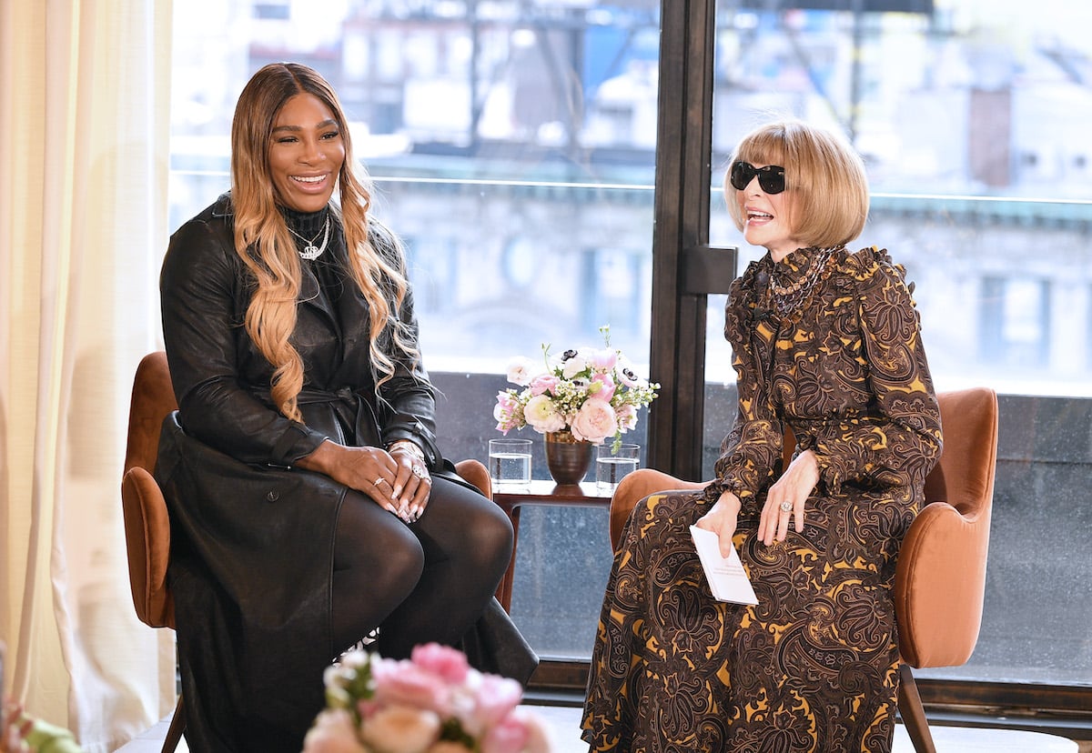 Designer Serena Williams speaks with Anna Wintour at the S By Serena Presentation during New York Fashion Week: The Shows at Spring Place on February 12, 2020 in New York City | Dia Dipasupil/Getty Images