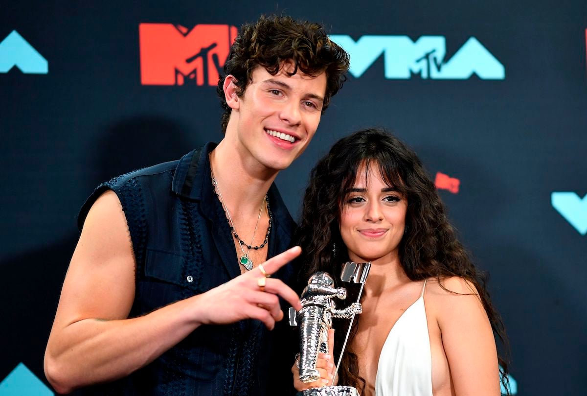 Shawn Mendes and Camila Cabello at the 2019 Video Music Awards | Johannes Eisele/AFP/Getty Images
