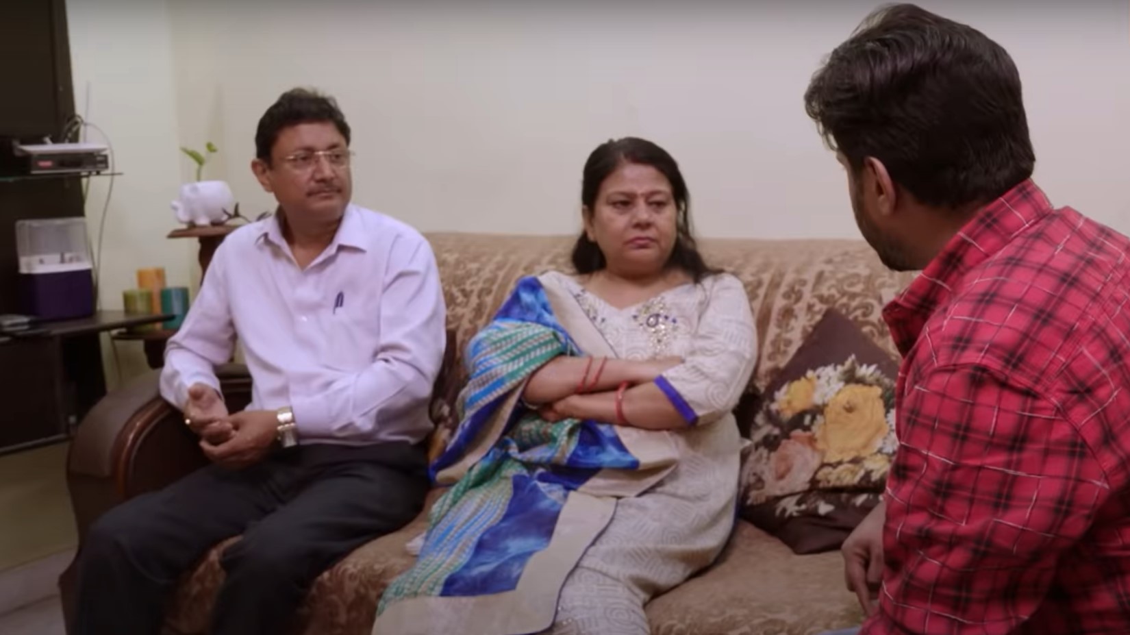 Sumit with his parents on 90 Day Fiancé