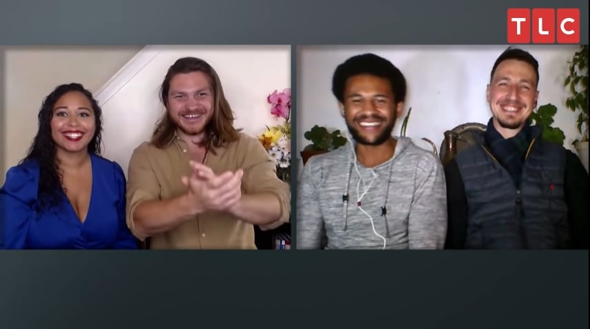 Tania Maduro, Syngin Colchester, Andrew, and James on '90 Day Fiancé Happily Ever After'