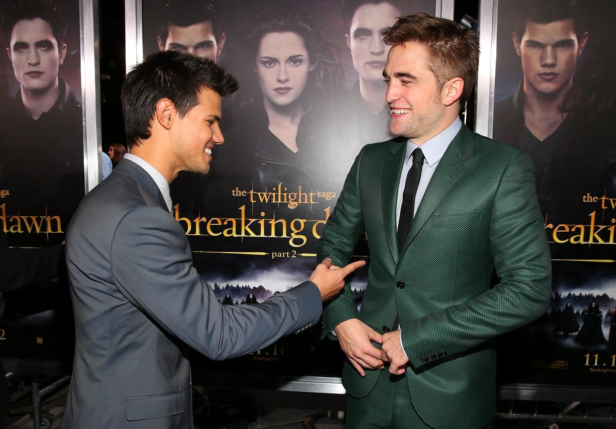 Twilight': Robert Pattinson Reveals Taylor Lautner Was Too Muscular for Him  to Scare in Scenes