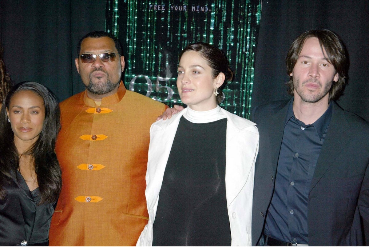 Jada Pinkett Smith, Laurence Fishburne, Carrie-Anne Moss, and Keanu Reeves