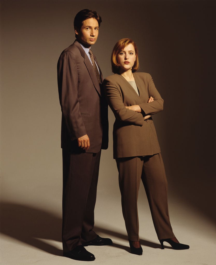 X-Files cast members Gillian Anderson and David Duchovny