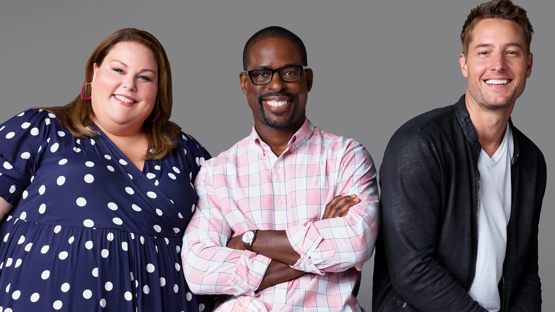 Chrissy Metz as Kate Pearson, Sterling K. Brown as Randall Pearson, Justin Hartley as Kevin Pearson on 'This Is Us'