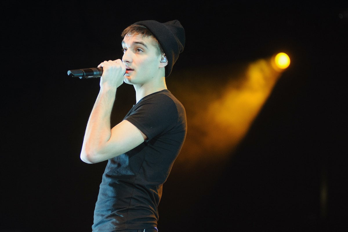 Tom Parker of The Wanted performs during the B96 Pepsi Jingle Bash at Allstate Arena on December 14, 2013 in Chicago, Illinois