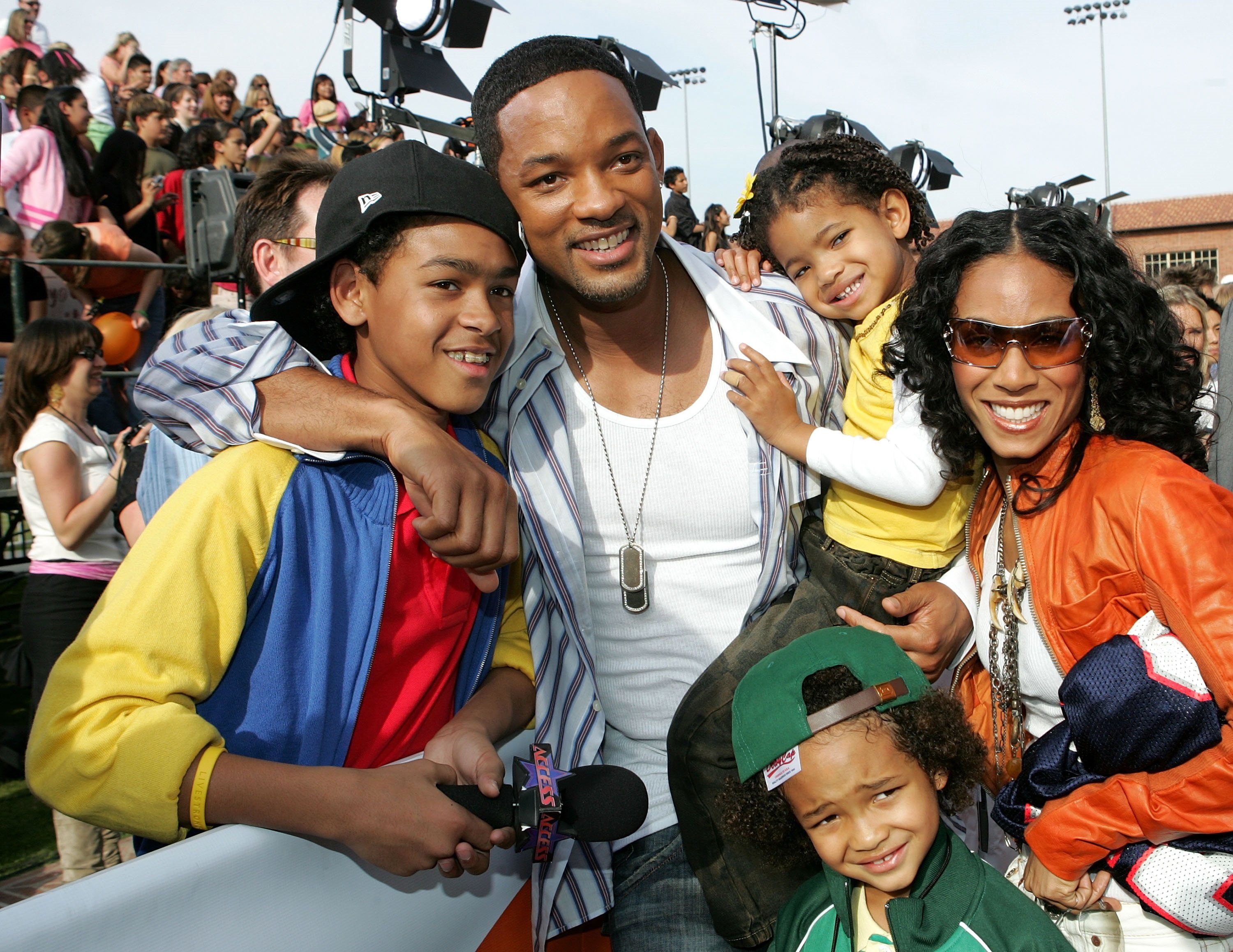 Trey Smith, Will Smith, Jada Pinkett Smith, Willow Smith and Jaden Smith