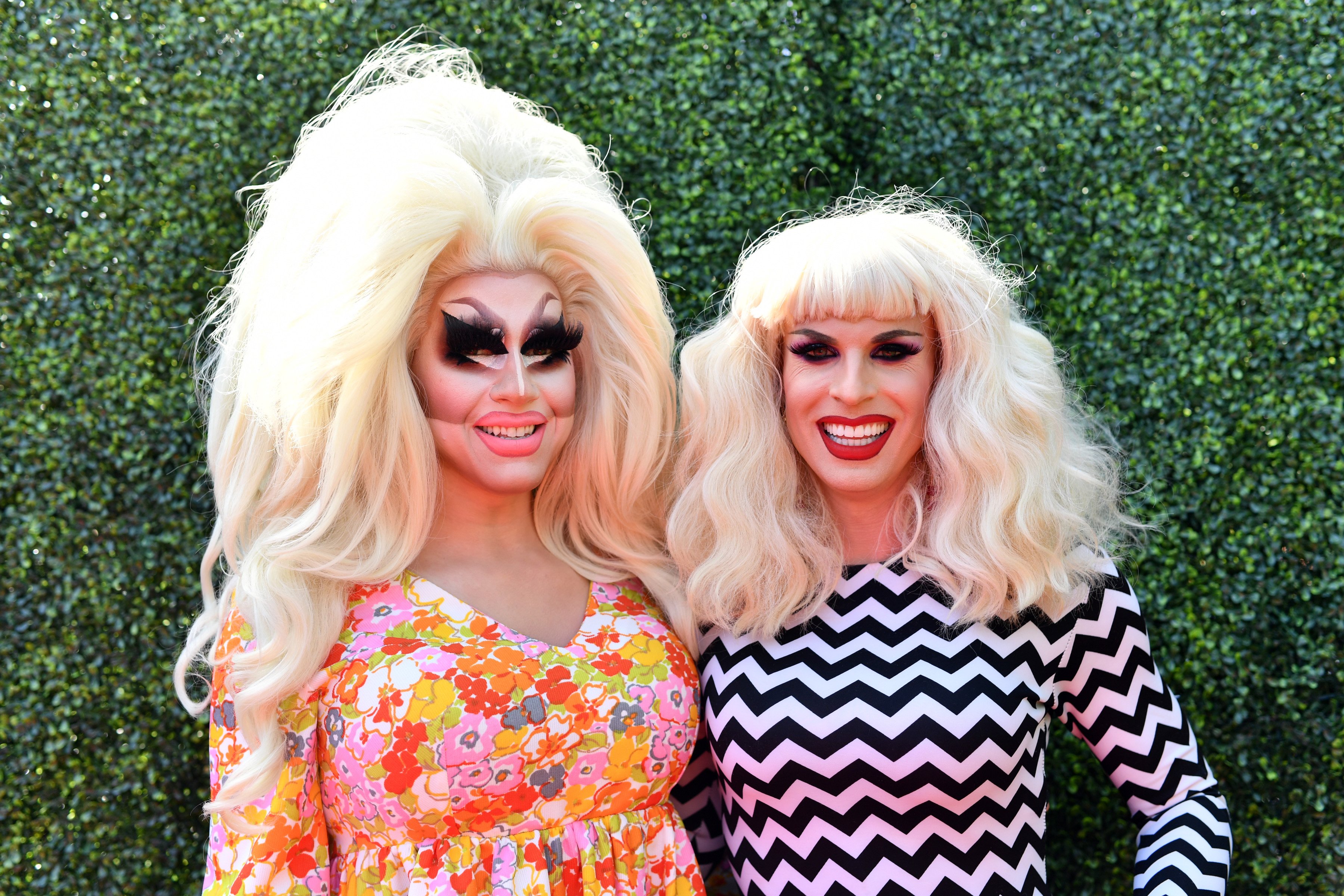 Trixie Mattel and Katya attend the 2019 MTV Movie and TV Awards