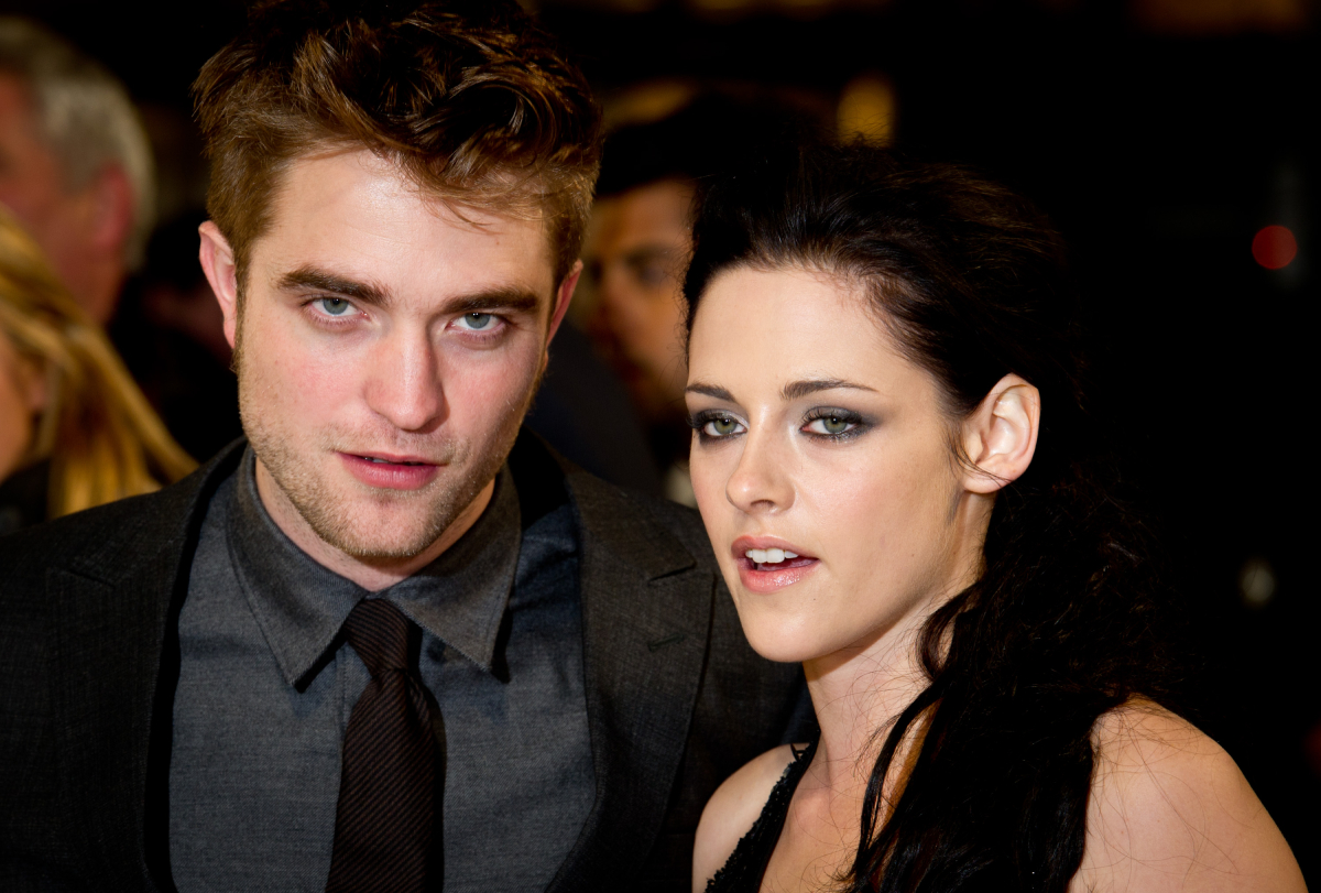 Robert Pattinson and Kristen Stewart attend the UK premiere of The Twilight Saga: Breaking Dawn Part 1 at Westfield Stratford City on November 16, 2011 in London, England