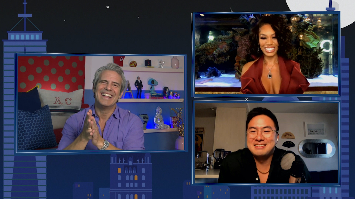 WATCH WHAT HAPPENS LIVE WITH ANDY COHEN @ HOME Andy Cohen, Bowen Yang, Monique Samuels