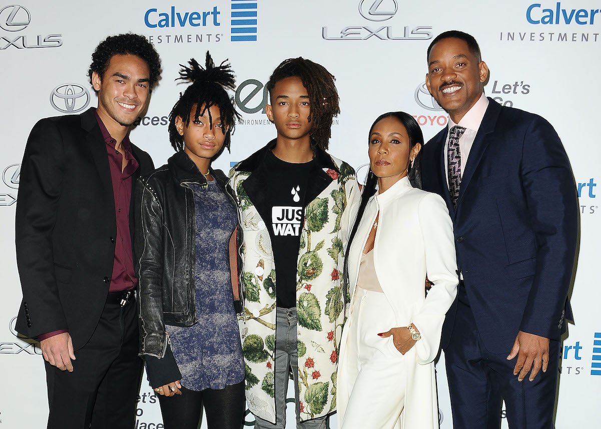 Will and Jada Smith with Trey, Jaden, and Willow Smith