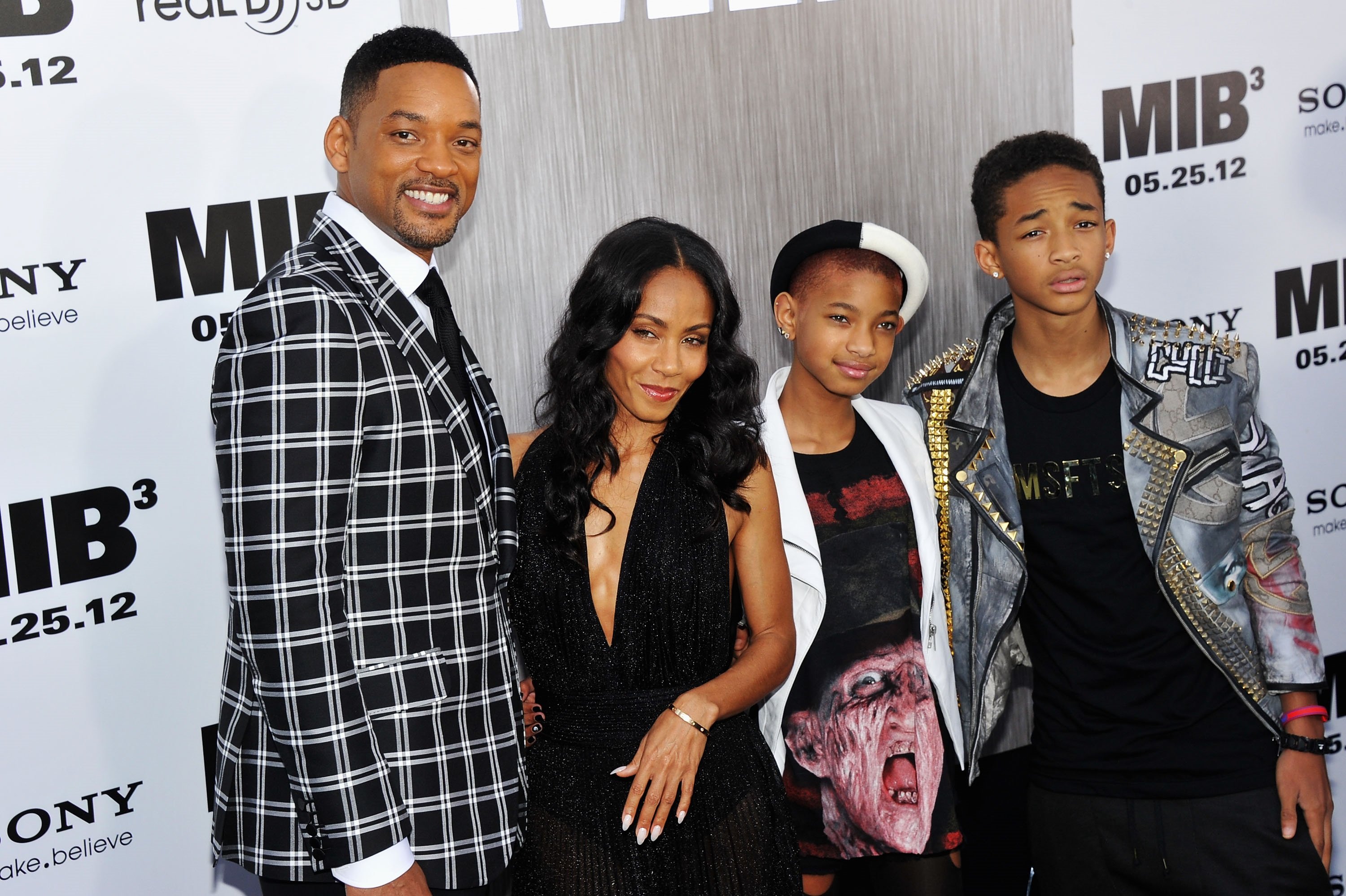 Will Smith, Jada Pinkett Smith, Willow Smith, and Jaden Smith