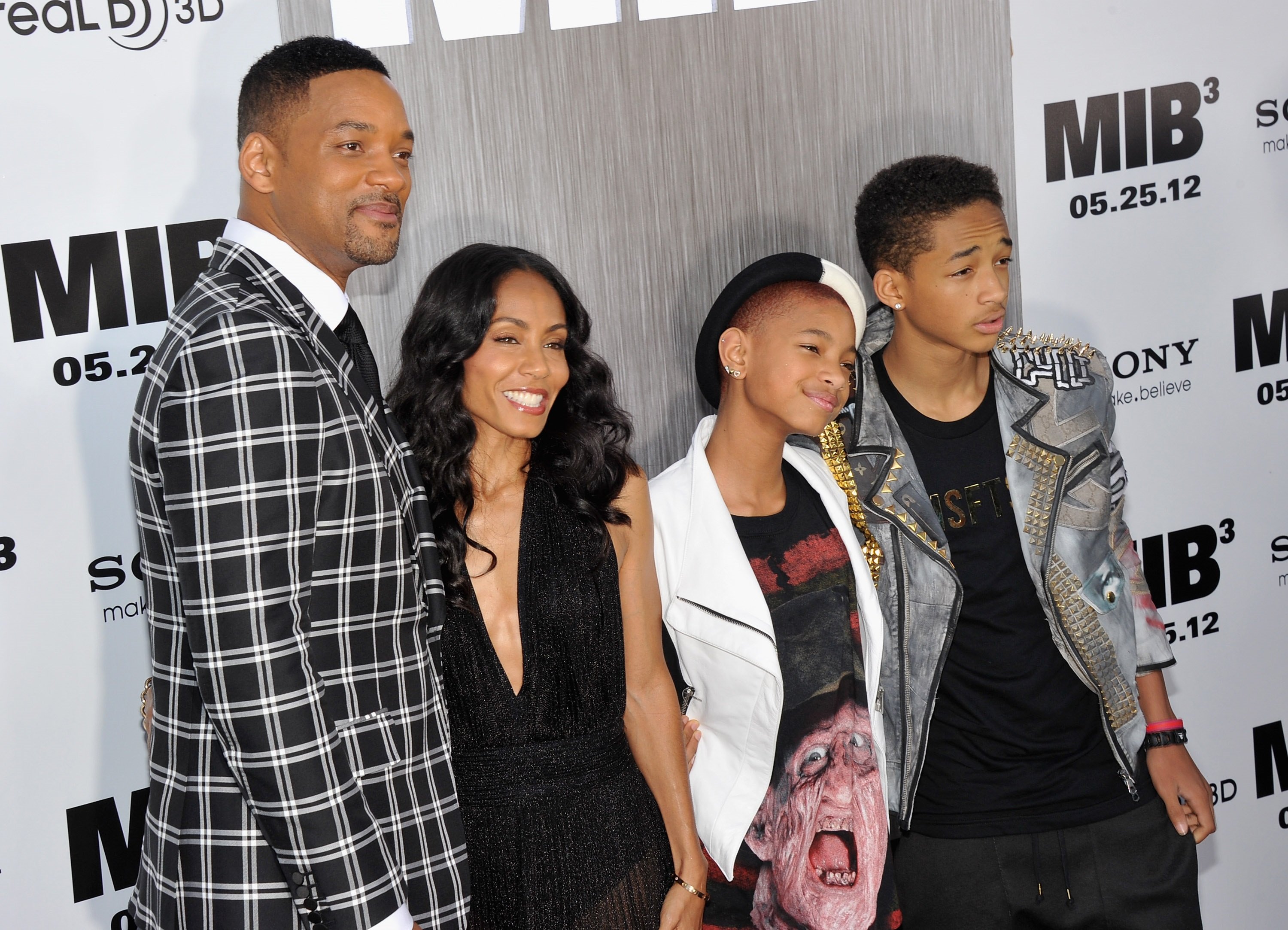 Will Smith, Jada Pinkett Smith, Willow Smith, and Jaden Smith