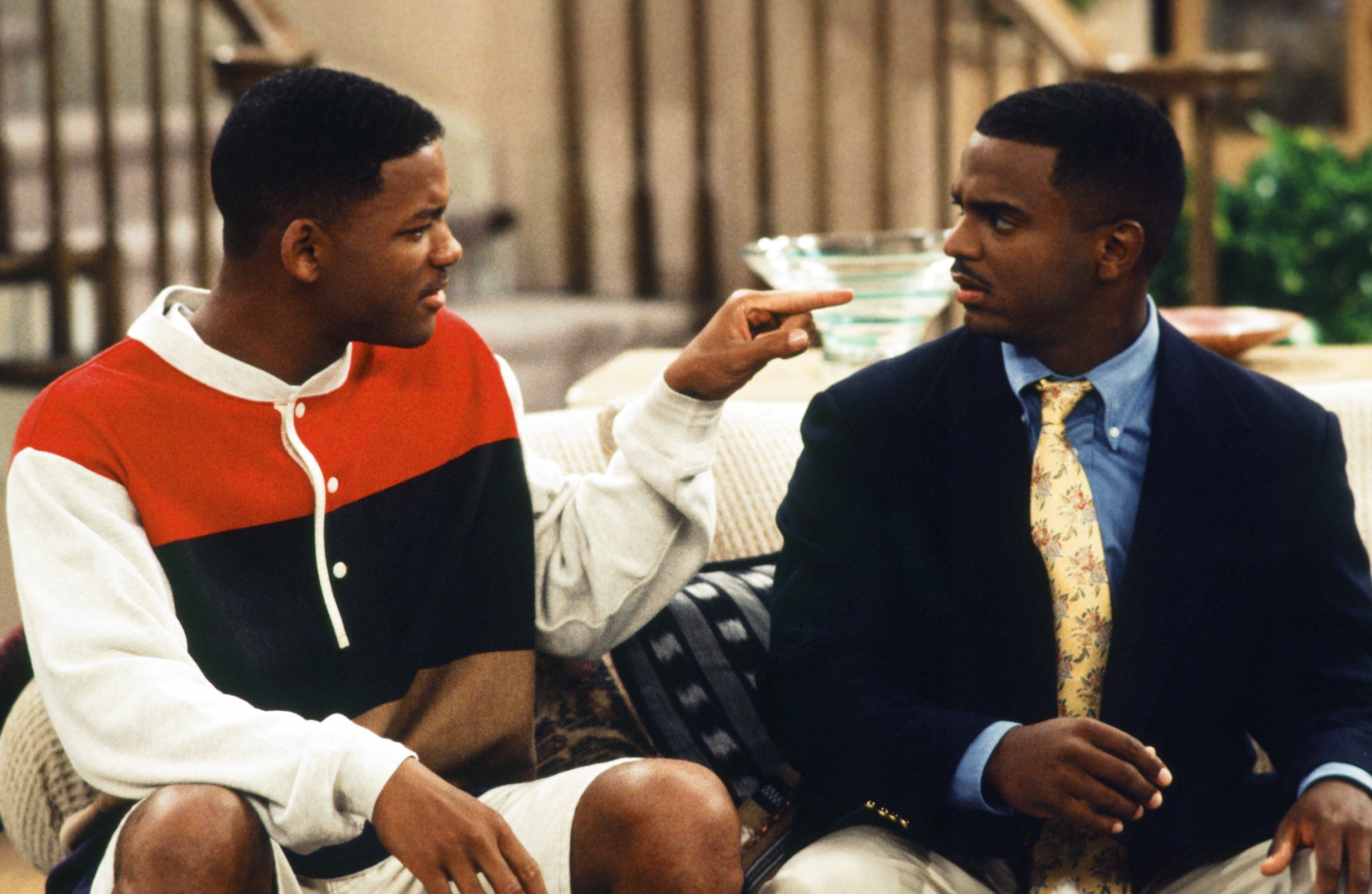 'The Fresh Prince of Bel-Air' stars Will Smith and Alfonso Ribeiro as Carlton Banks