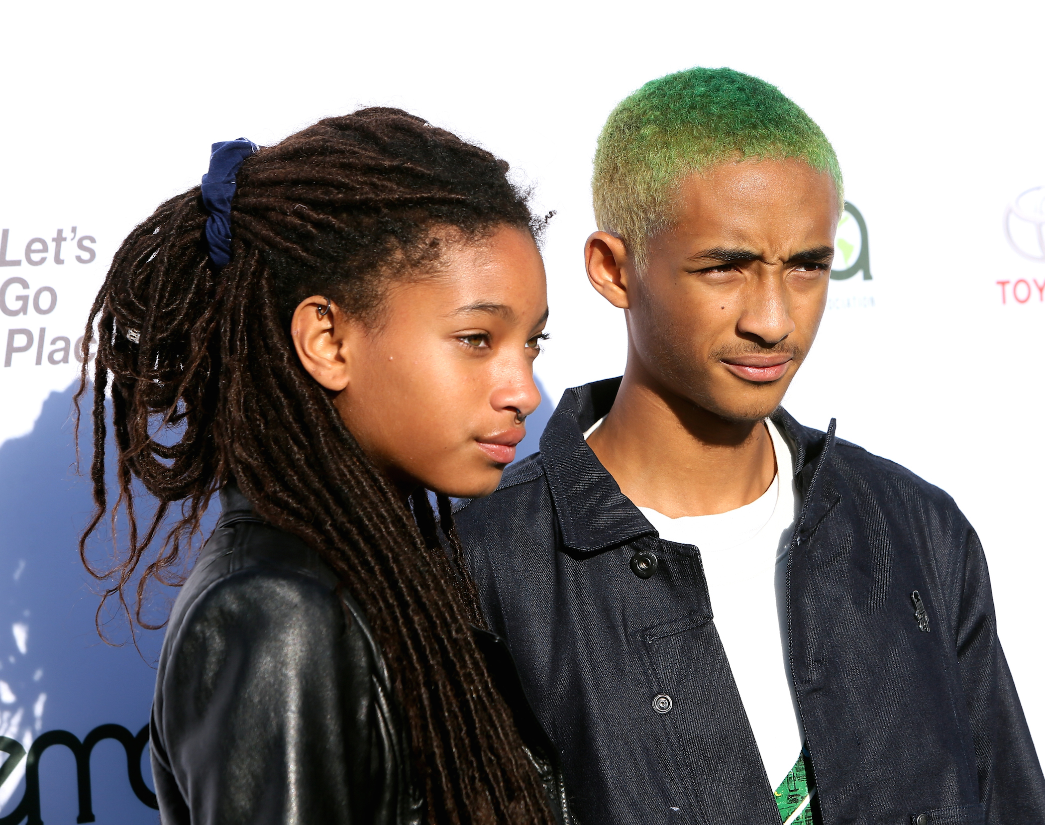 Willow Smith (L) and Jaden Smith attend the 27th Annual EMA Awards