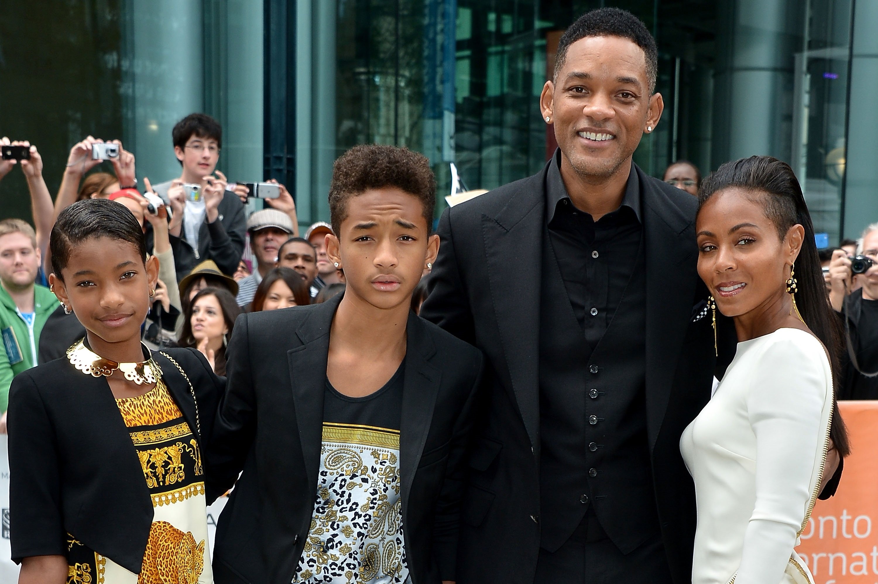 Willow Smith, Jaden Smith, actor Will Smith and actor Jada Pinkett Smith