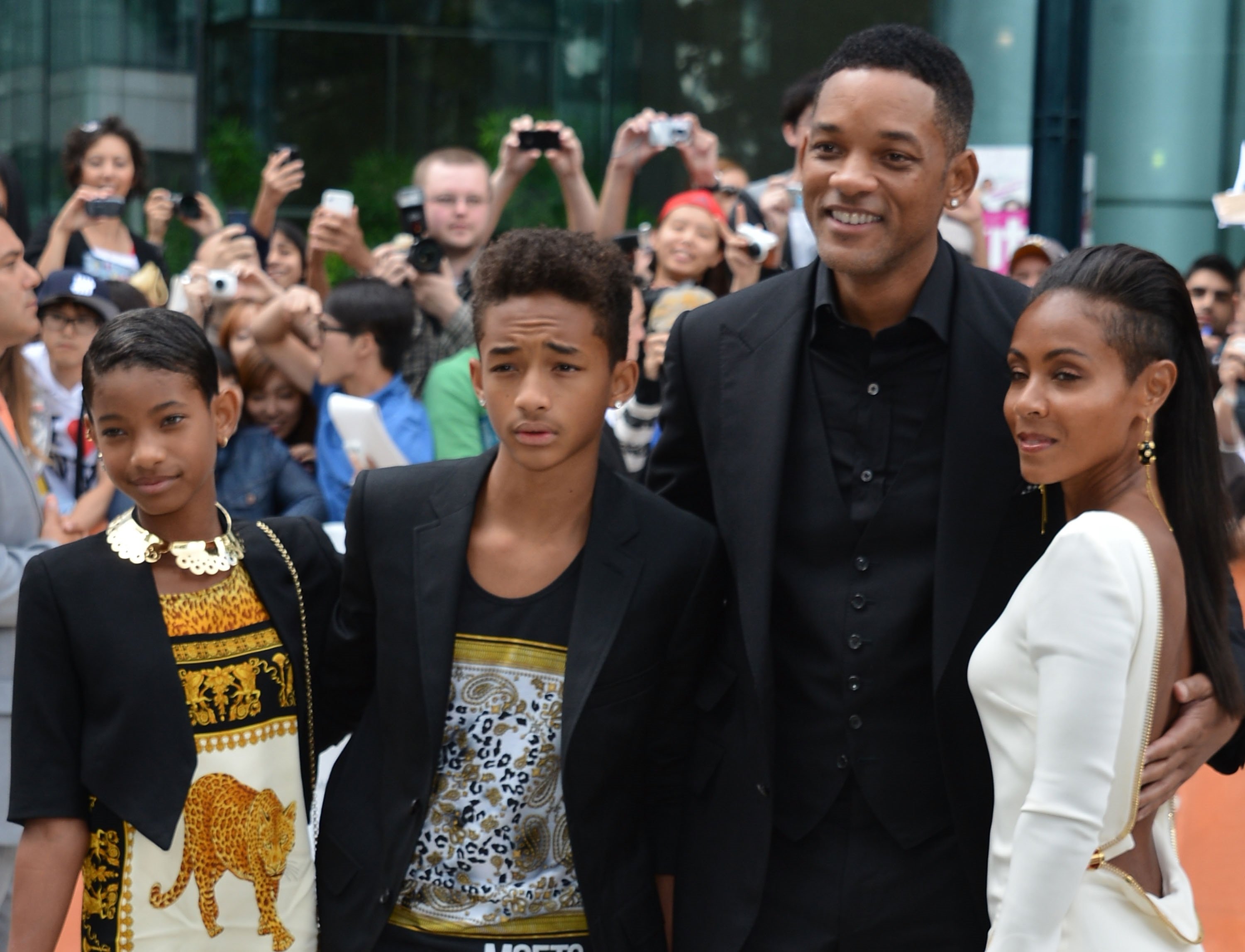 Willow Smith, Jaden Smith, Will Smith, and Jada Pinkett Smith