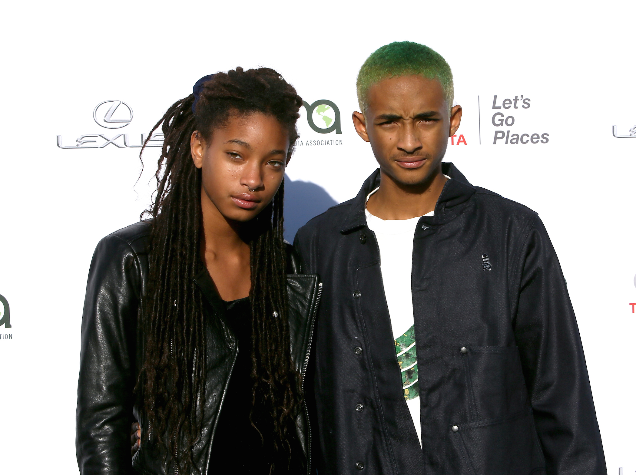 Willow Smith (L) and actor Jaden Smith attend the 27th Annual EMA Awards