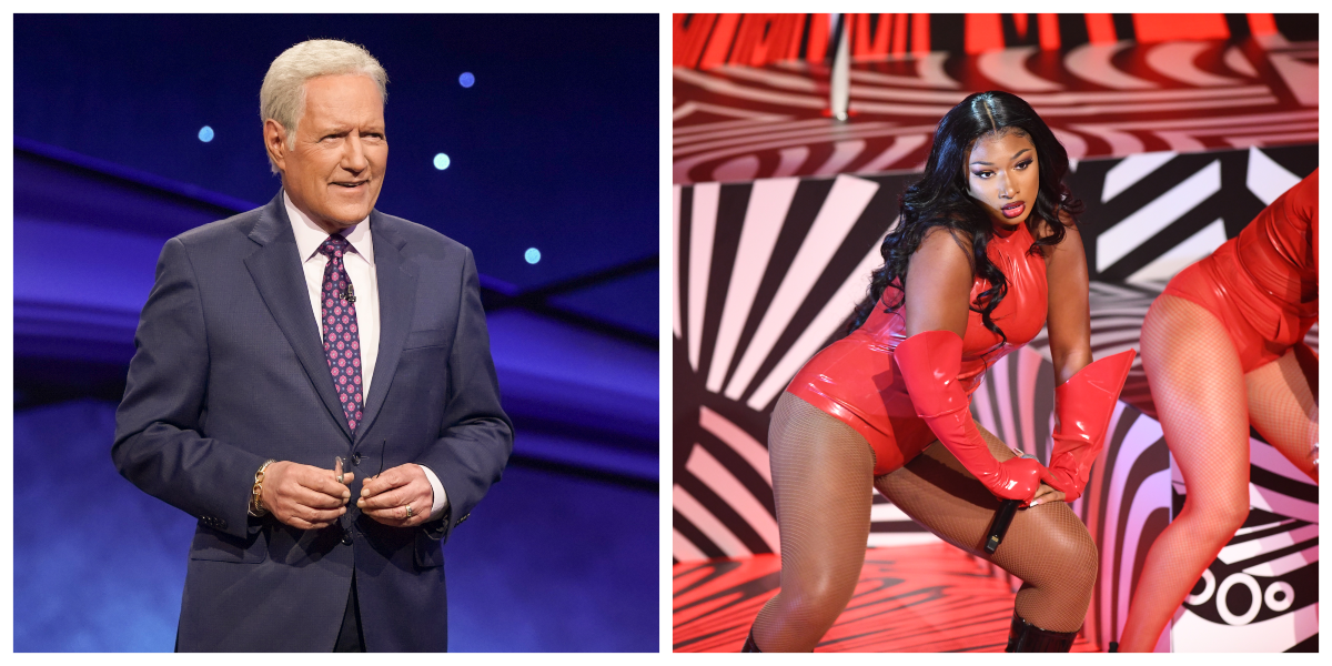 Alex Trebek and Megan Thee Stallion