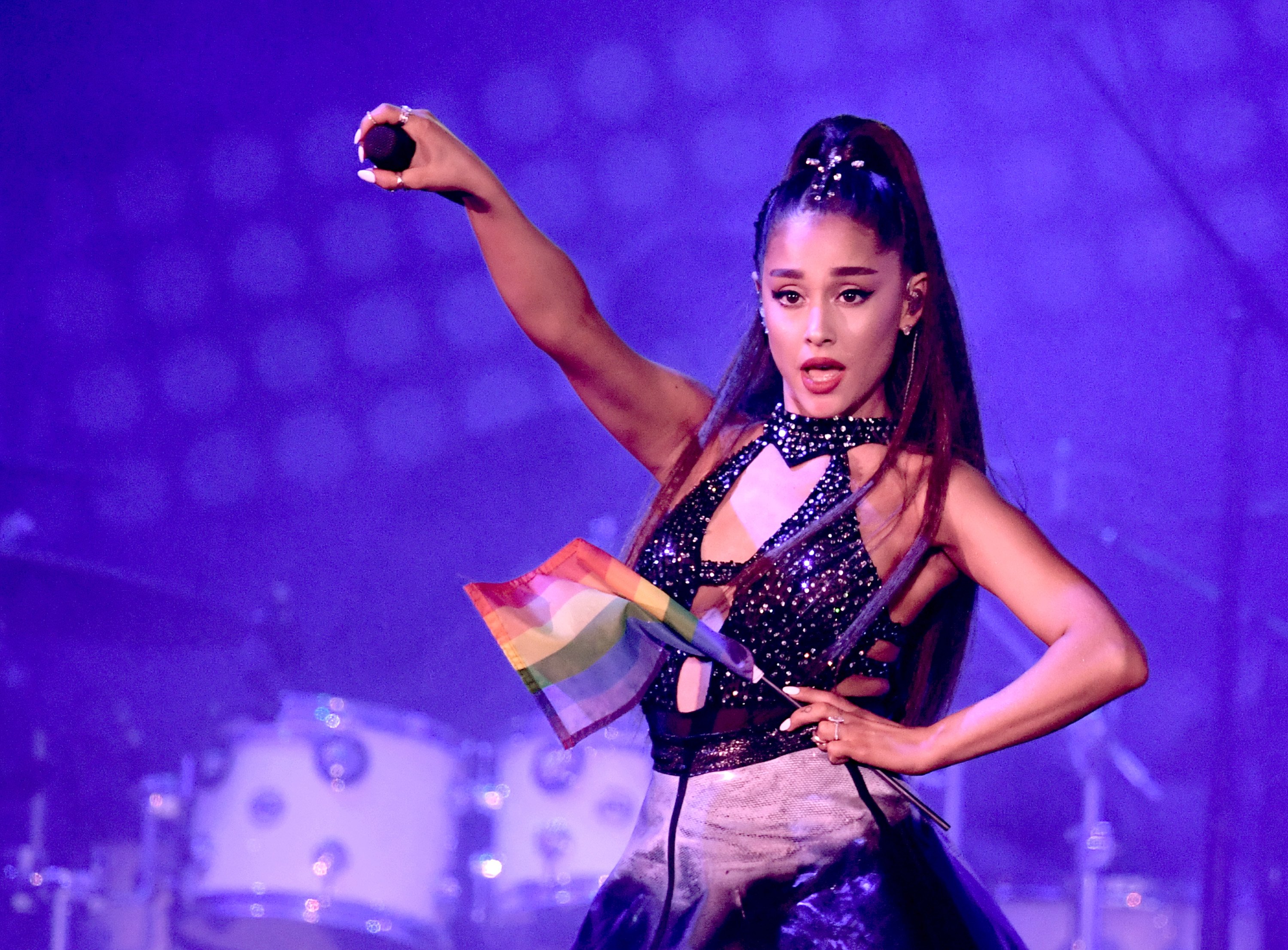 Ariana Grande performs onstage during the 2018 iHeartRadio Wango Tango on June 2, 2018 in Los Angeles, California.
