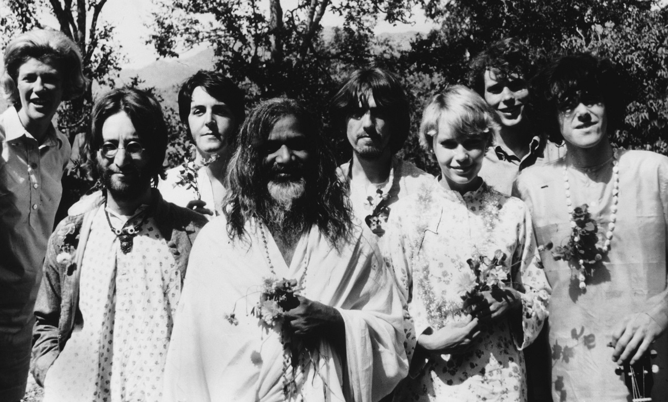 The Beatles and Donovan in India