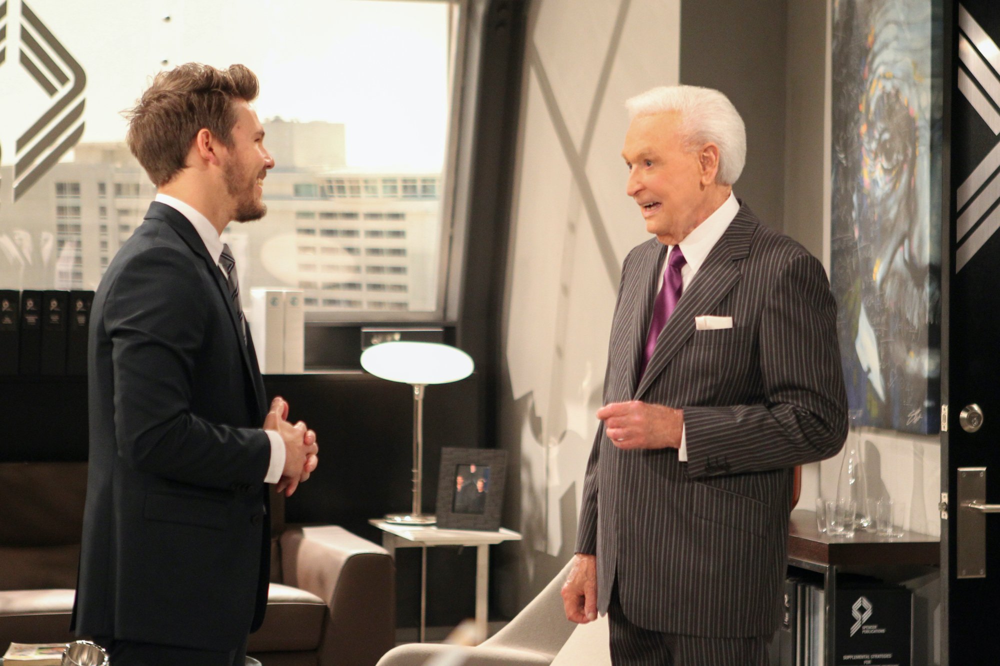 Bob Barker and Scott Clifton