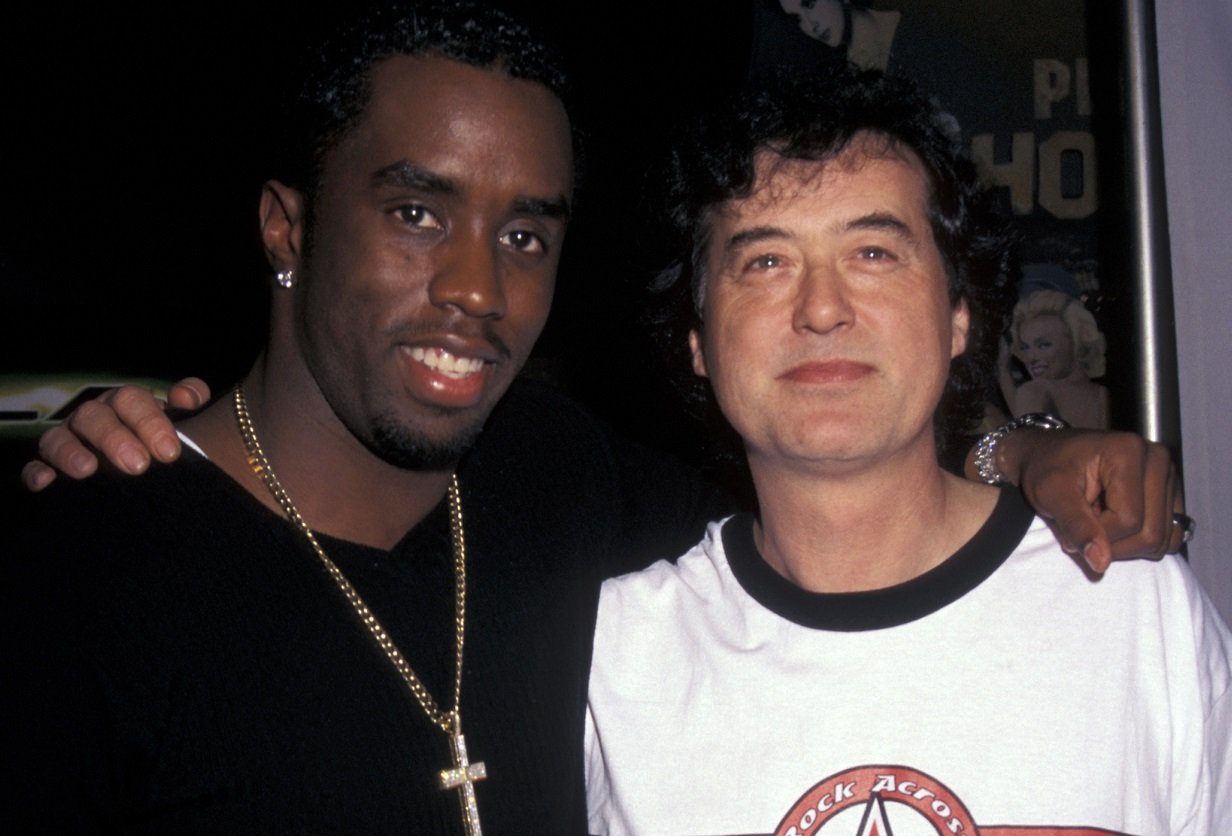 P. Diddy and Jimmy Page pose together