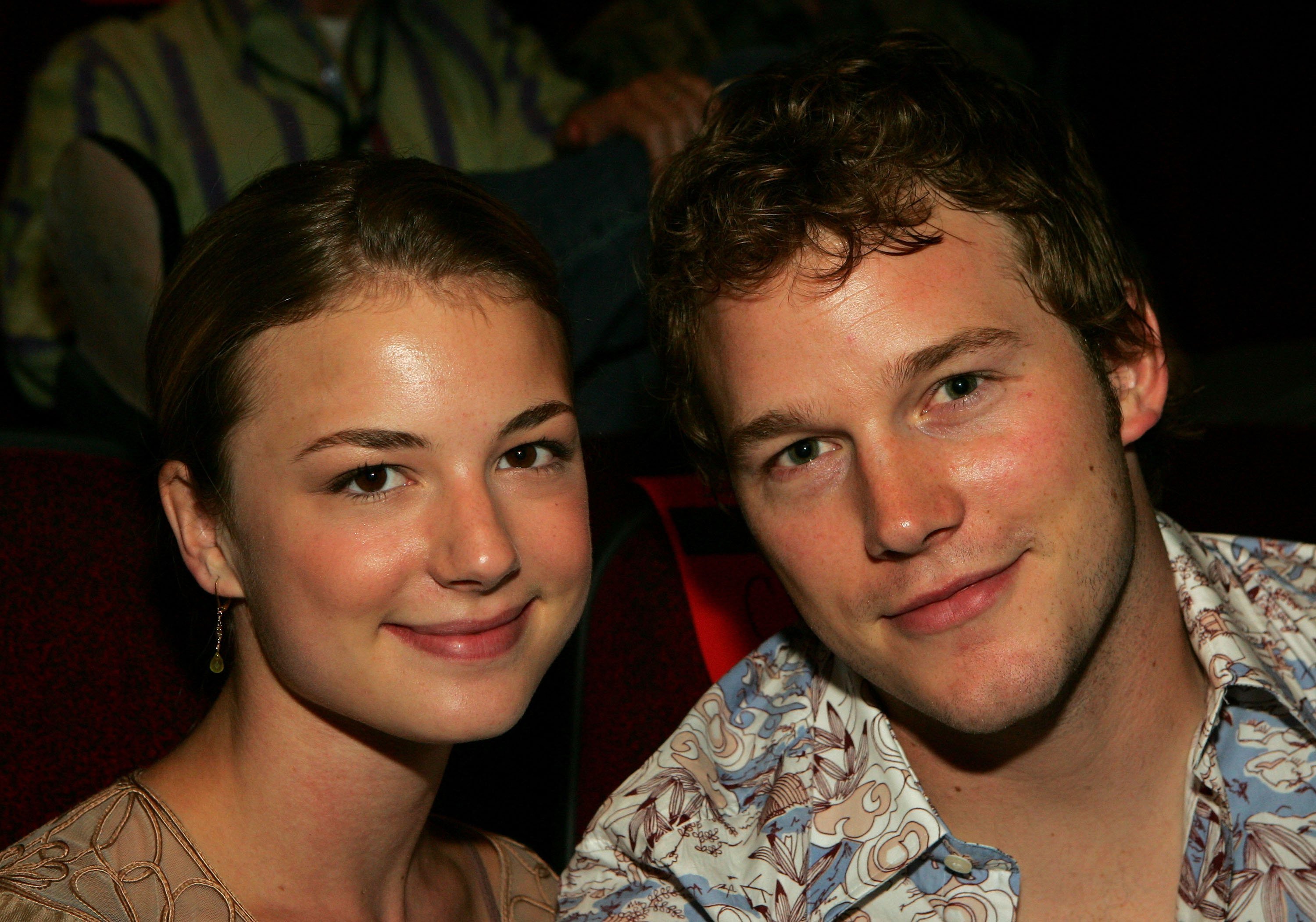 Emily VanCamp and Chris Pratt on June 9, 2006 in Las Vegas, Nevada.