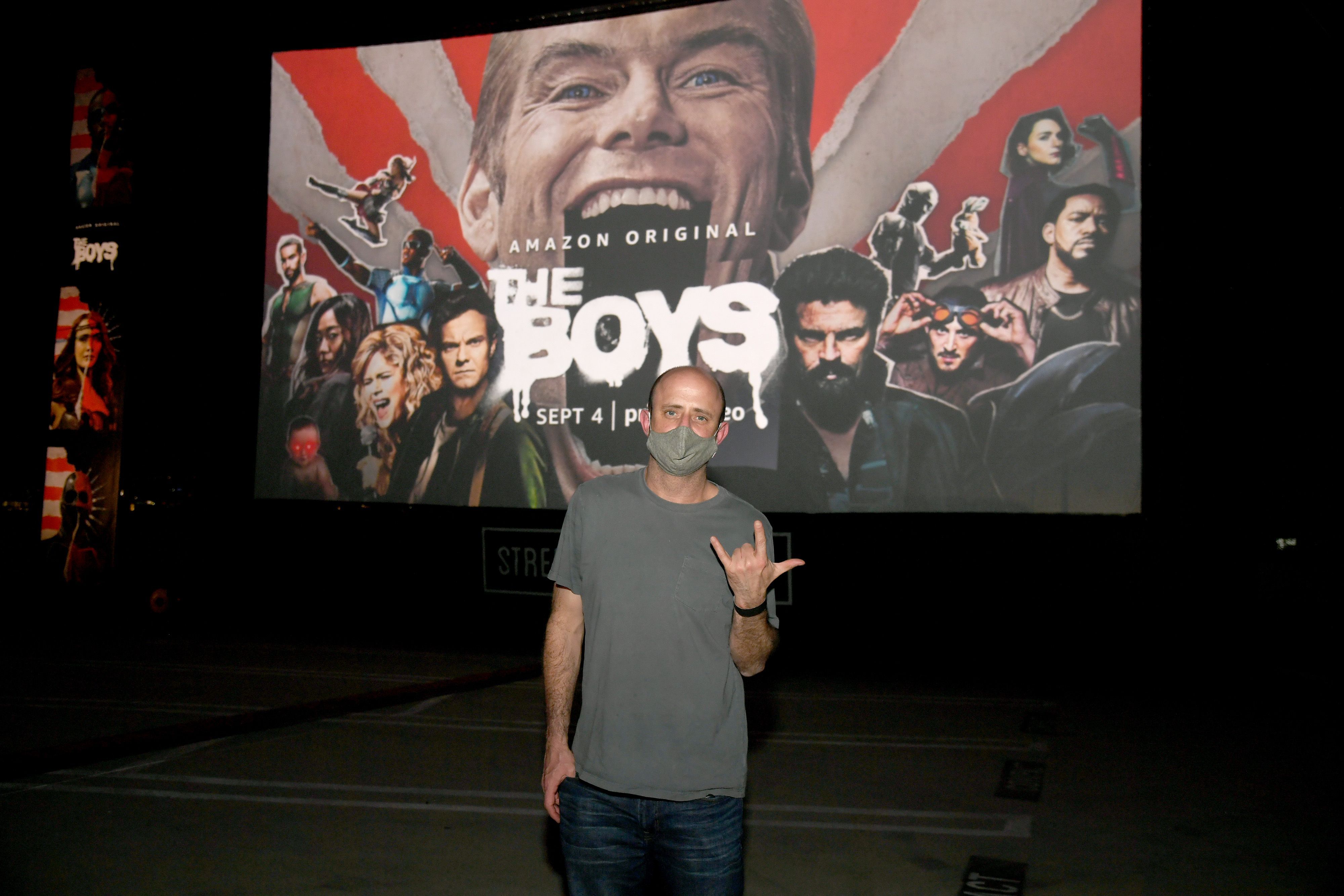 Eric Kripke attends Amazon Prime Video's 'The Boys' Season 2 Drive-In Premiere & Fan Screening on September 4, 2020 in Los Angeles, California. 