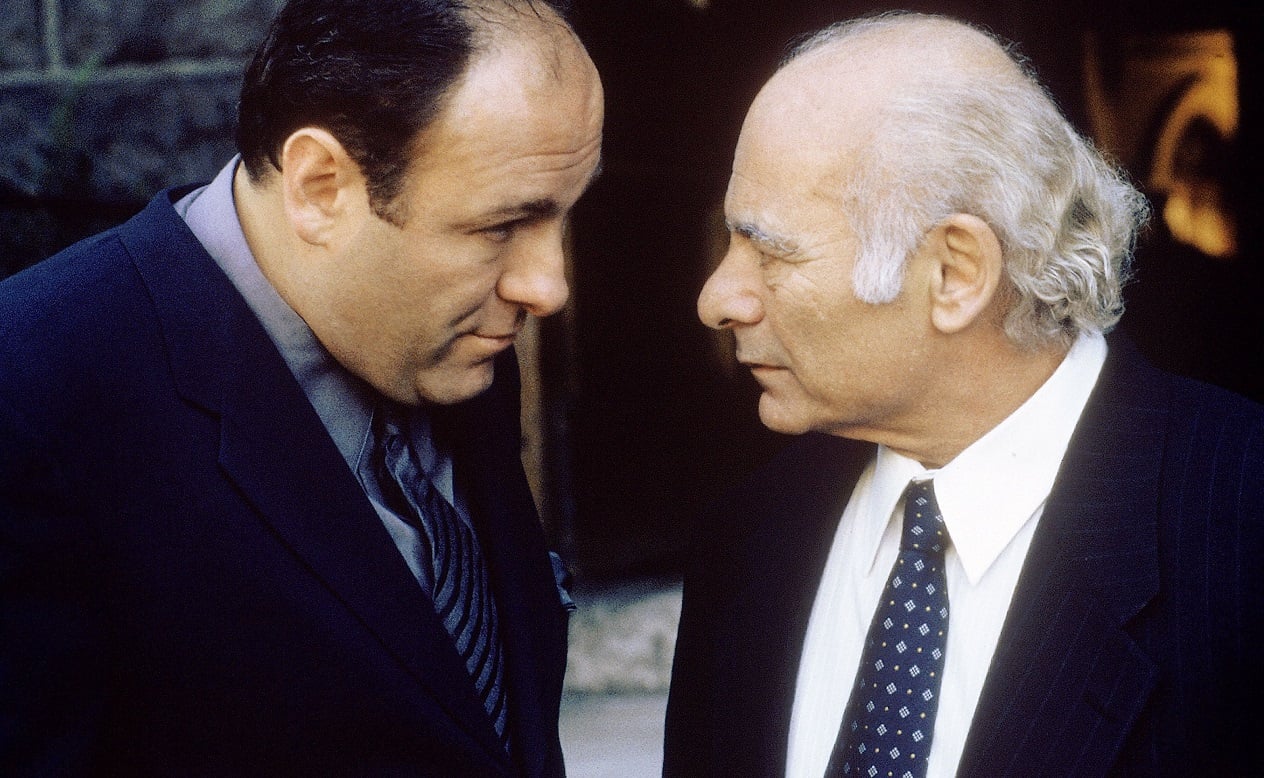 James Gandolfini and Burt Young in 'The Sopranos' season 3