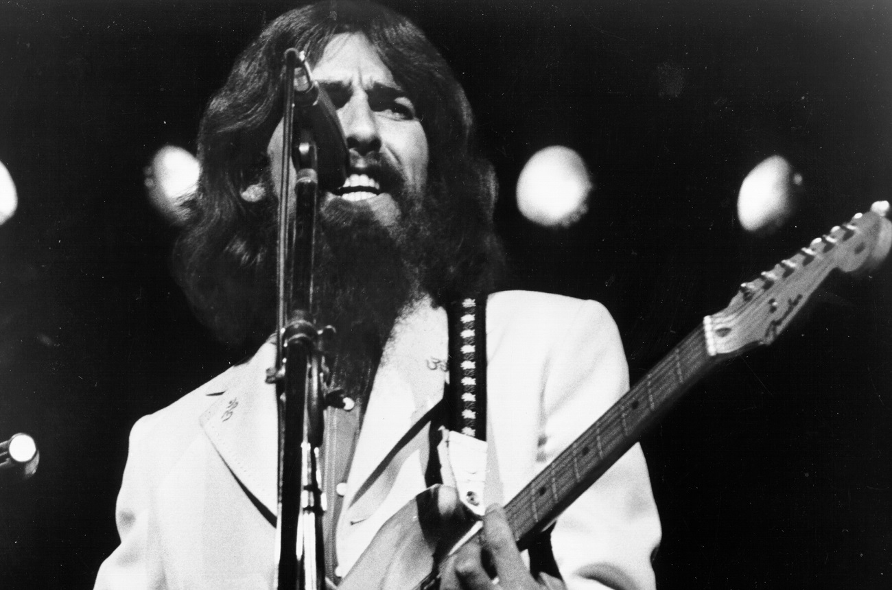 George Harrison on guitar